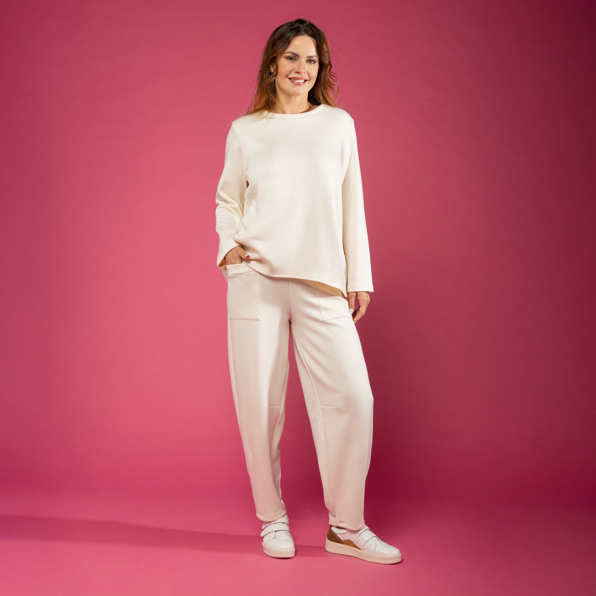 Lucrezia Sciortino Pantaloni balloon in maglia tecnica anche Petite