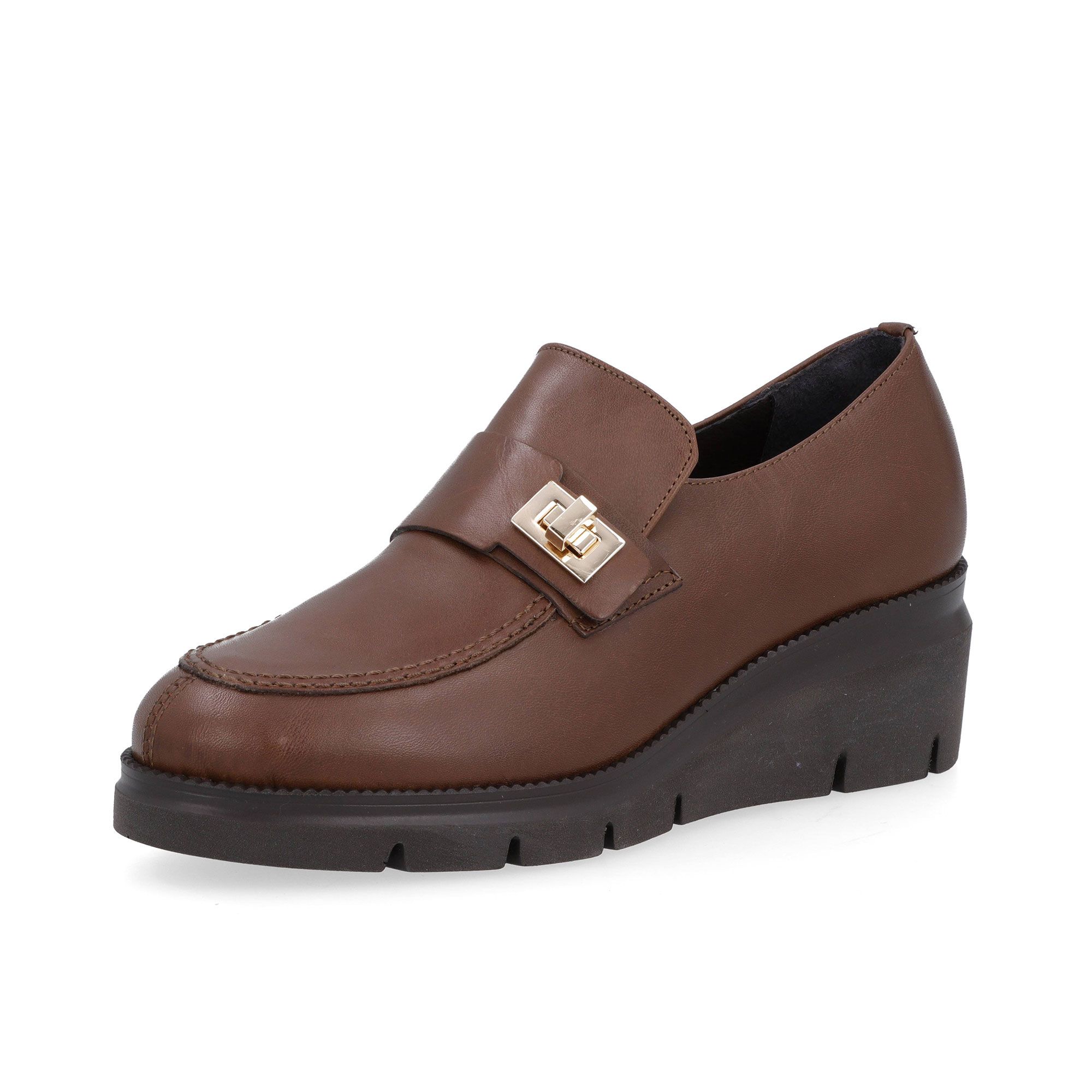 Soffice Sogno
Slip-on in pelle
decorata con fascetta
e suola 6 cm