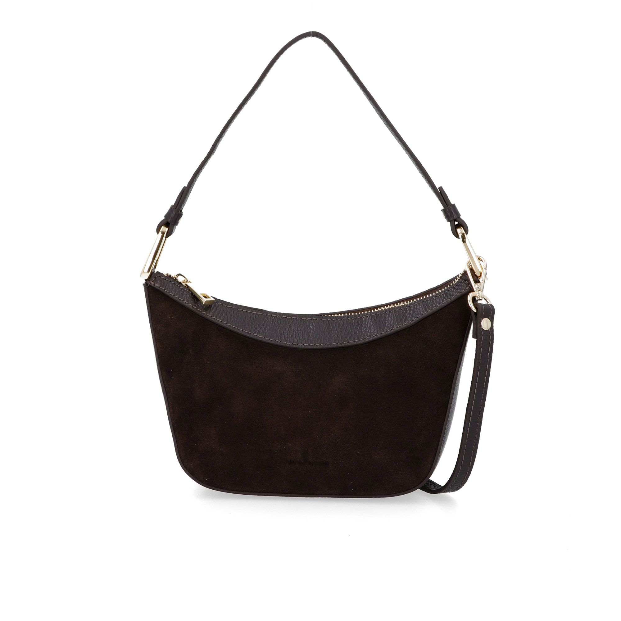 Chiara Ferretti
Borsa a spalla in
pelle scamosciata
con tracolla