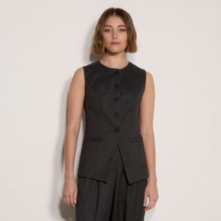 Apricot
Gilet a righe
con girocollo