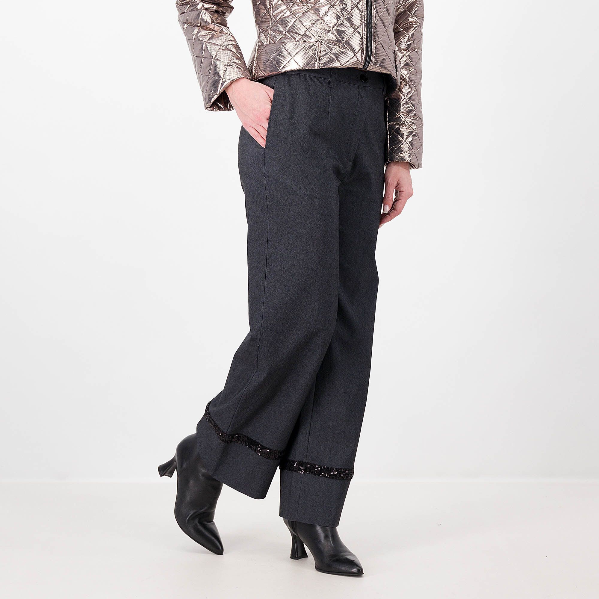 Image of Caterina Lancini Jeans cropped con paillettes061