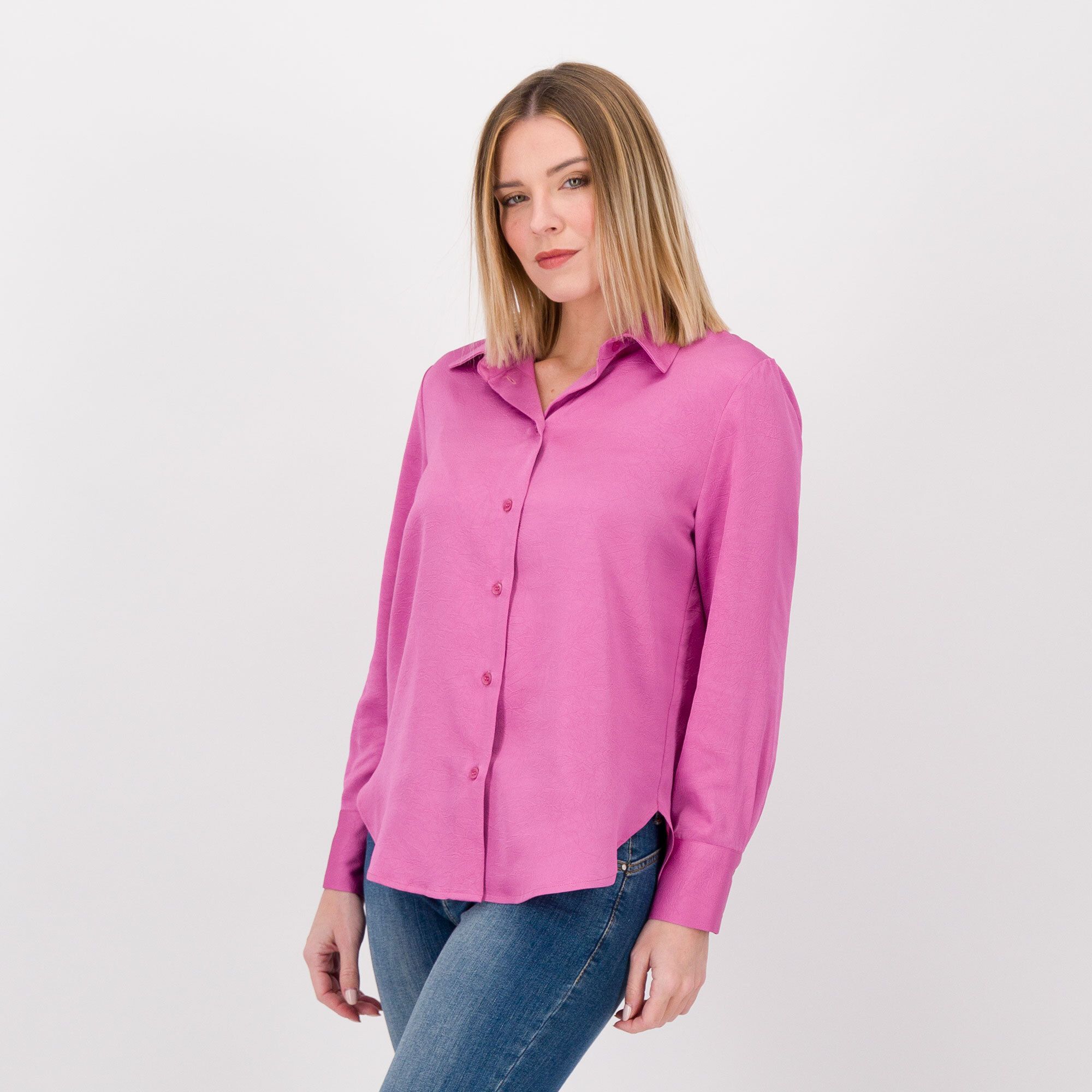 QVC Mood Atelier Camicia in raso pesante effetto mosso