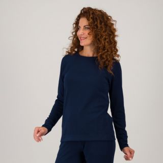 Cuddle Duds
Maglietta a coste
con scollo tondo
a maniche lunghe
