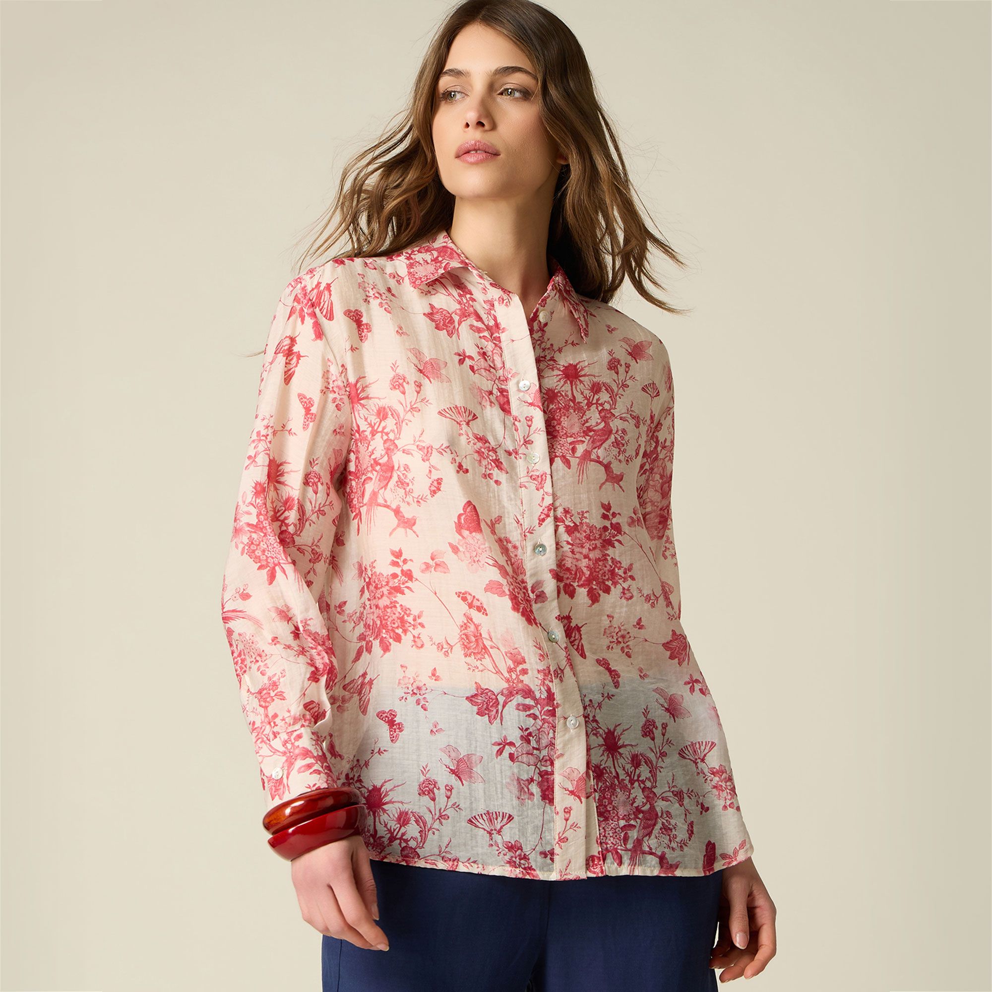Oltre
Camicia con stampa
floerale a maniche
lunghe