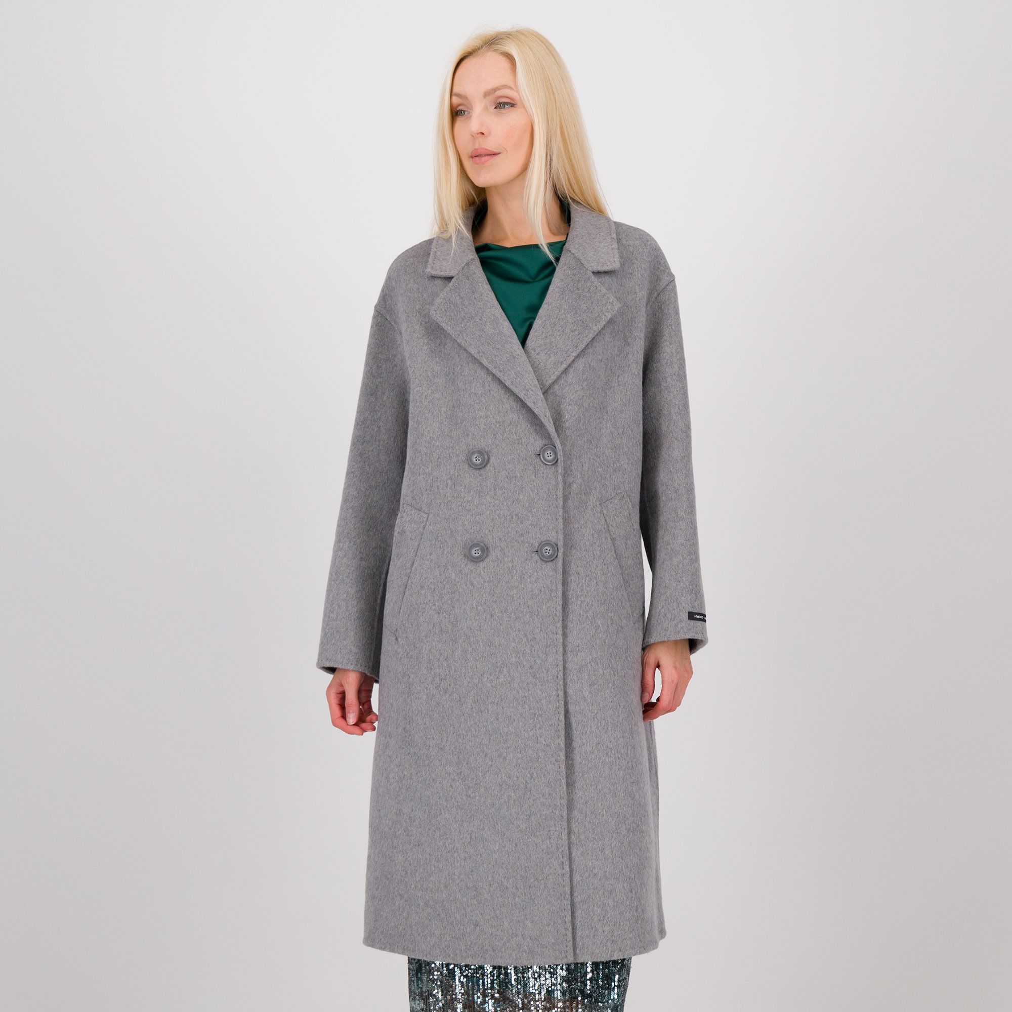 QVC Westland Cappotto in panno a doppiopetto con lana