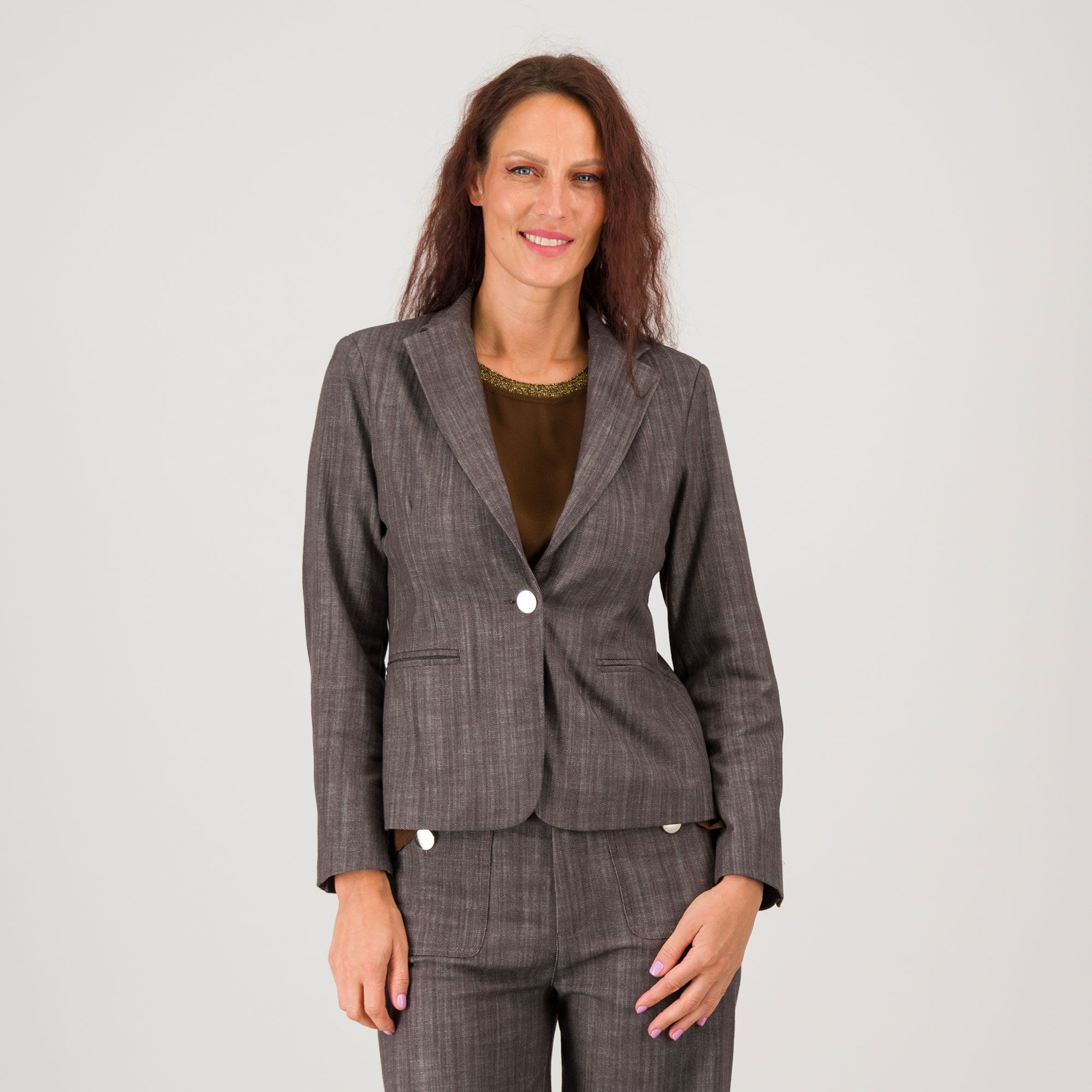 PALAZZO MODA
Blazer in jeans
con collo rever
