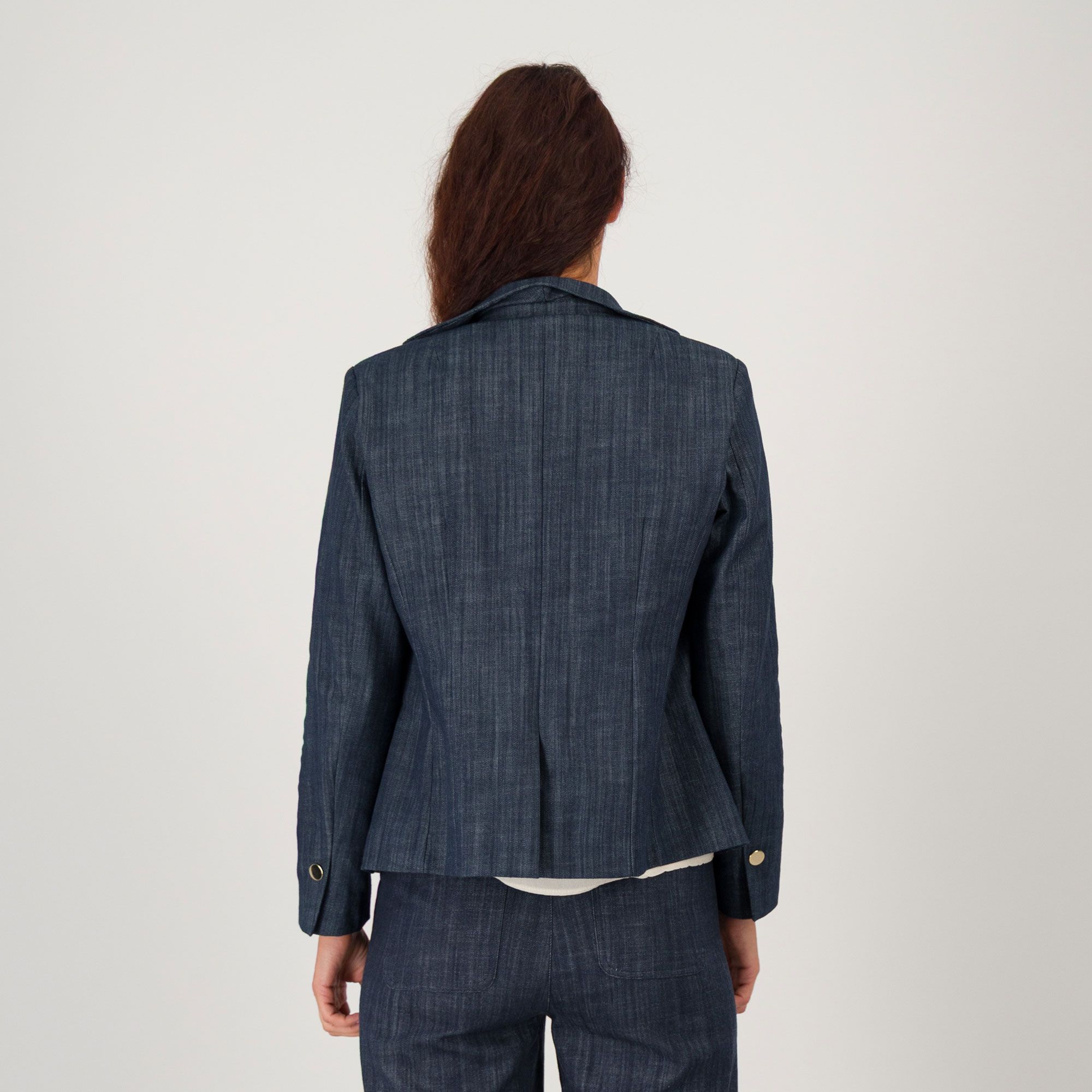 PALAZZO MODA Blazer in jeans con collo rever