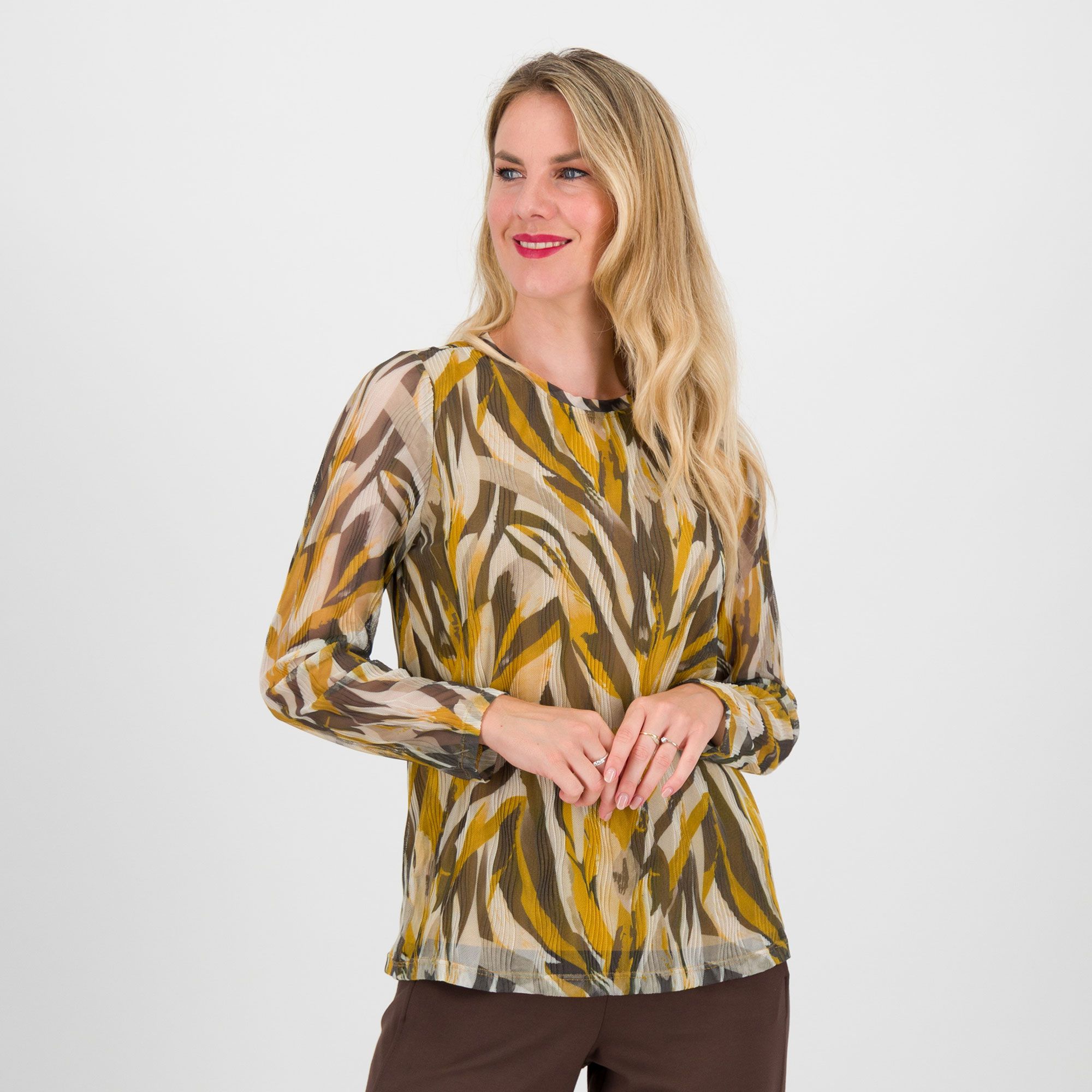 Wynne Layers
Maglia in tulle
fantasia a maniche
lunghe