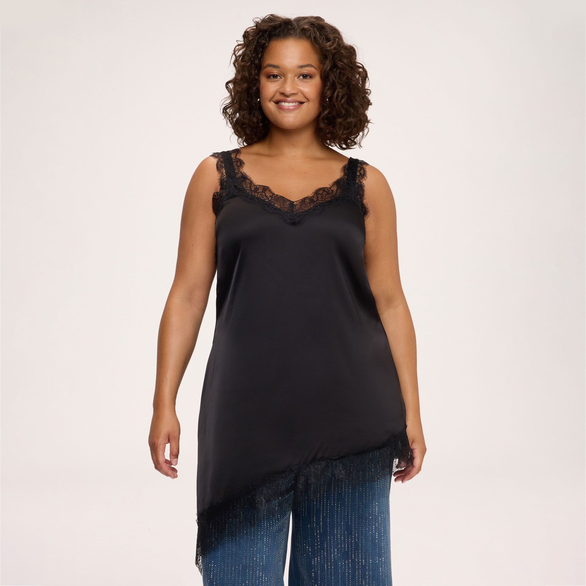 Fiorella Rubino Top smanicato con scollo a V