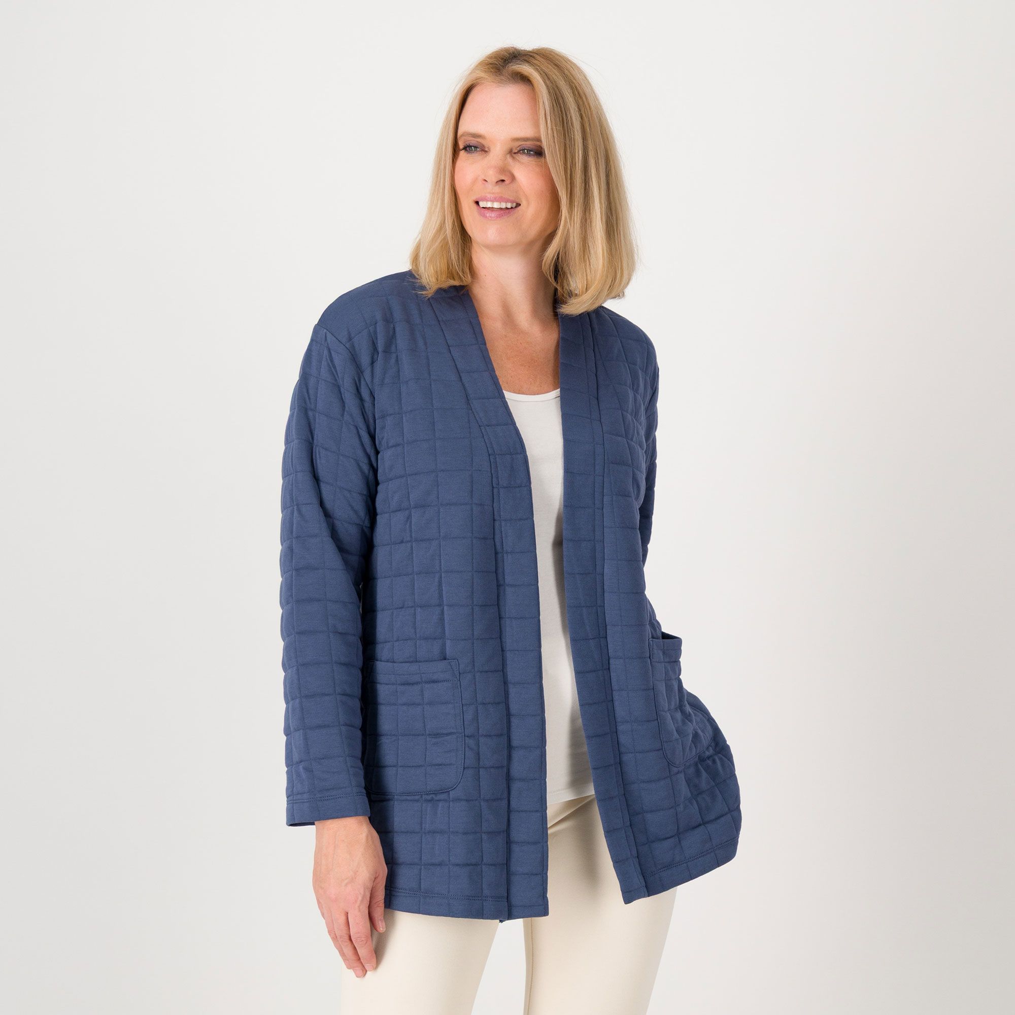 Cuddl Duds
Cardigan
aperto
a maniche lunghe