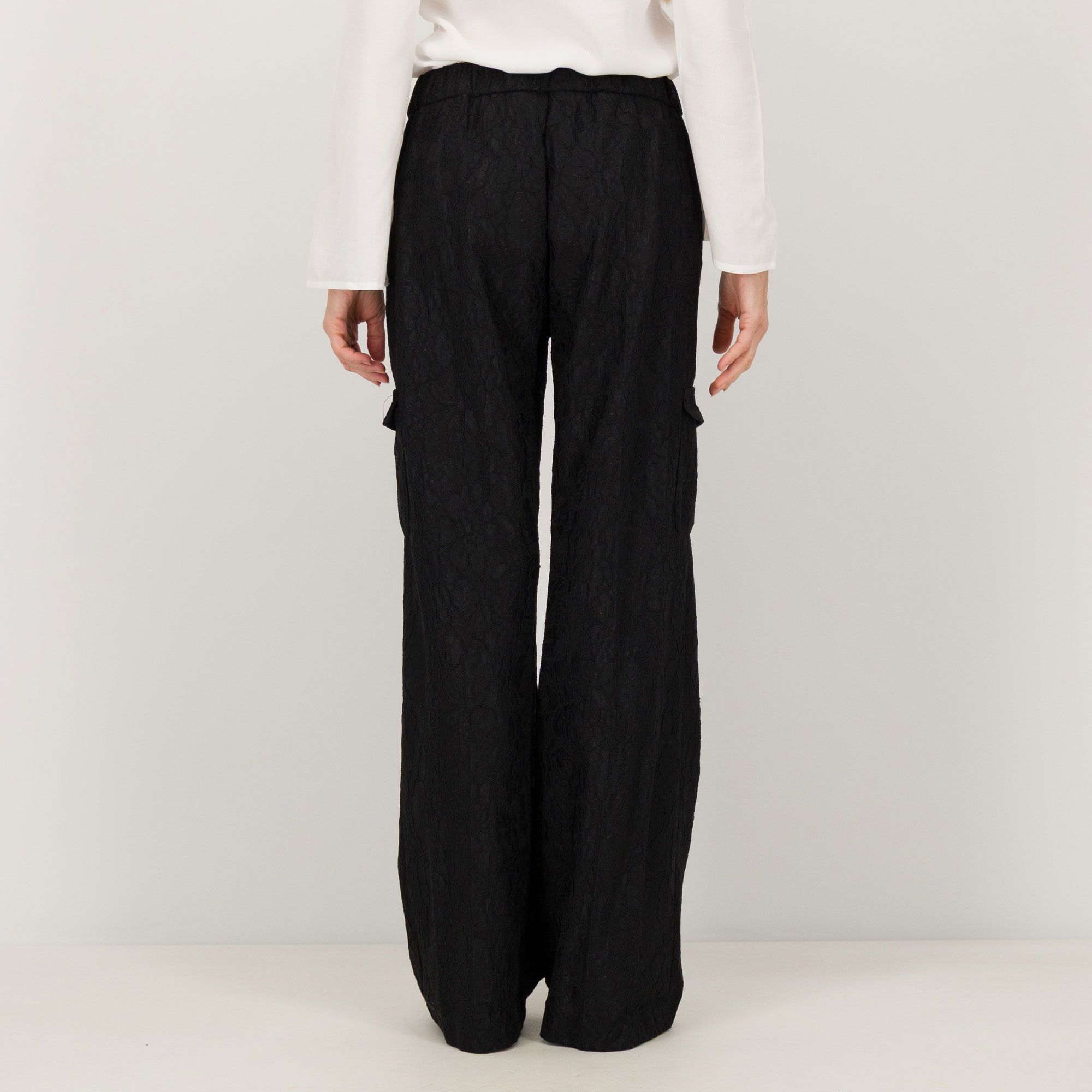 Risskio, Risskio Pantaloni cargo in pizzo con elastico Catalove