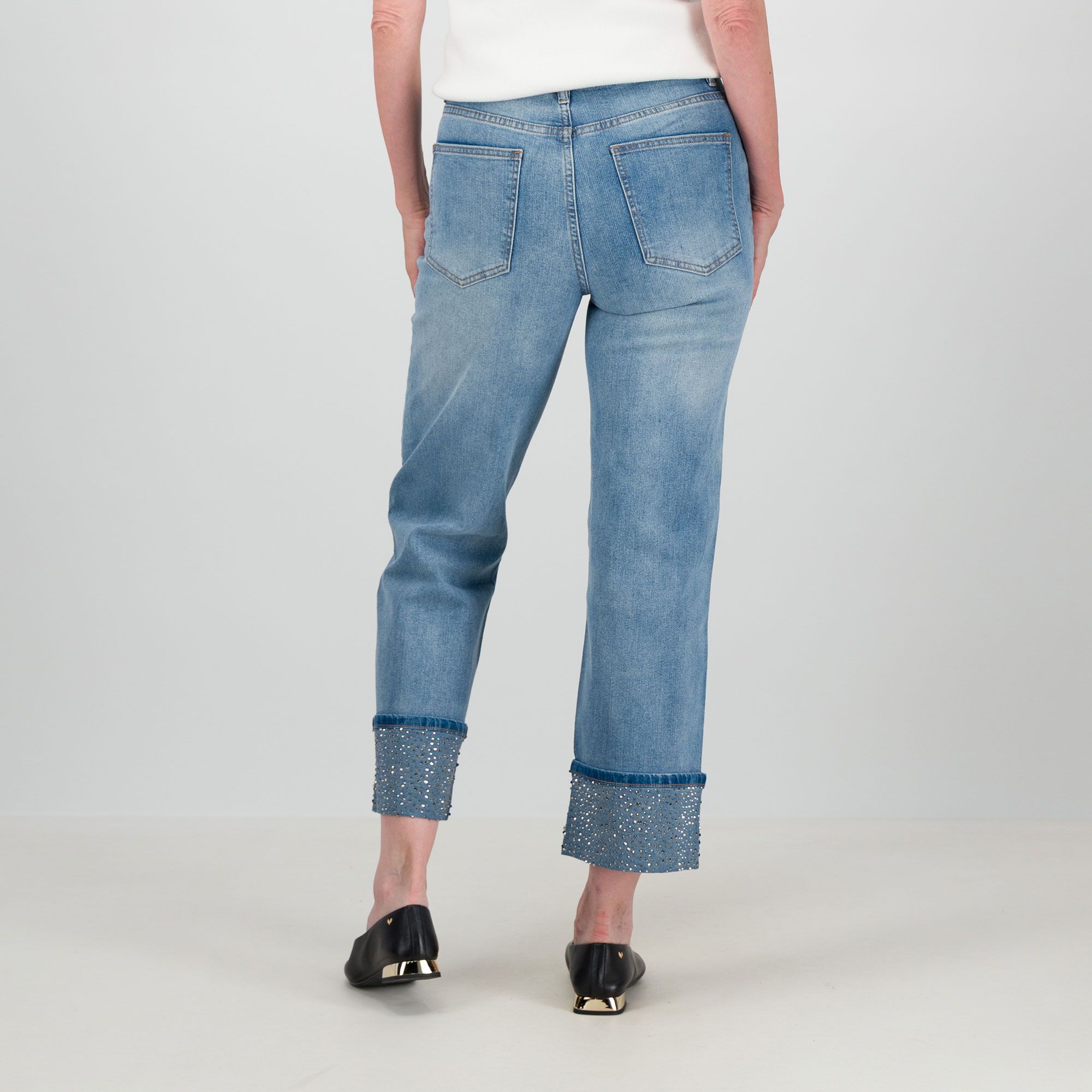 ELLE Jeans a gamba ampia con 5 tasche