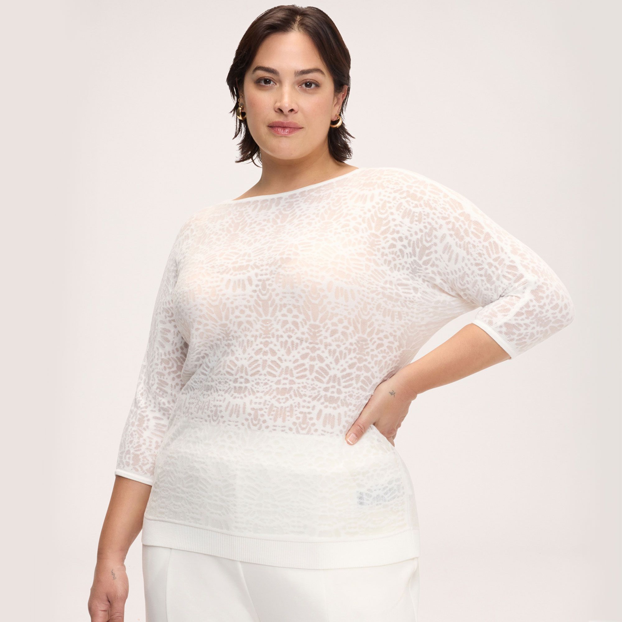 Fiorella Rubino
Maglia con scollo
a barchetta