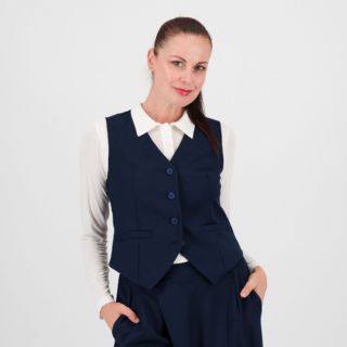 Rebeka Ross
Gilet in misto
viscosa con scollo
a V e bottoni