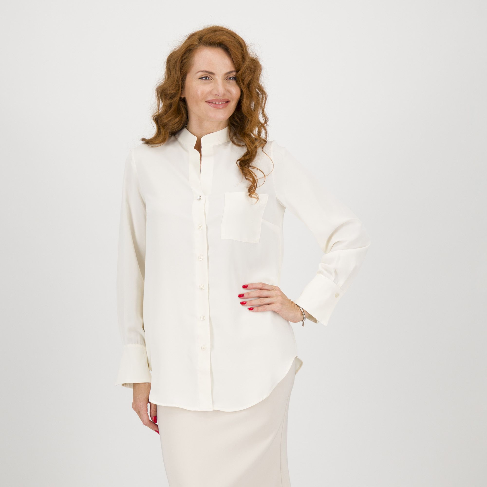 Caterina Lancini
Camicia a maniche
lunghe con collo
alla coreana