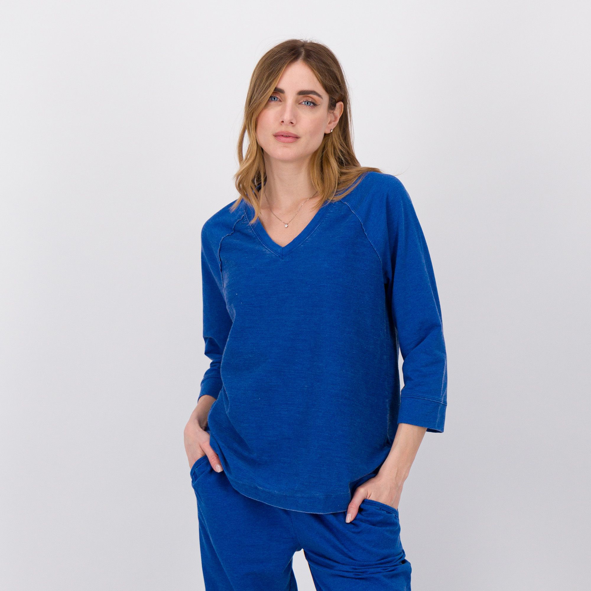 QVC Modern Soul by AnyBody Maglia misto cotone con mainche 3/4