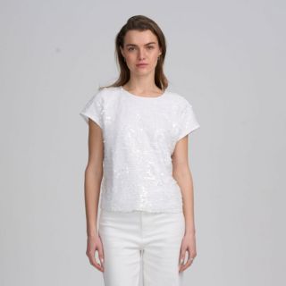 ELLE
Maglia a maniche 
corte in paillettes