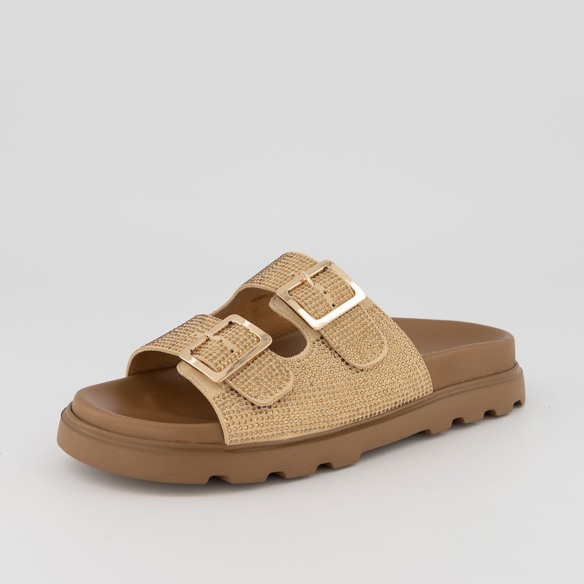 Galieti
Sandali in pelle
con due fasce
e suola 3 cm