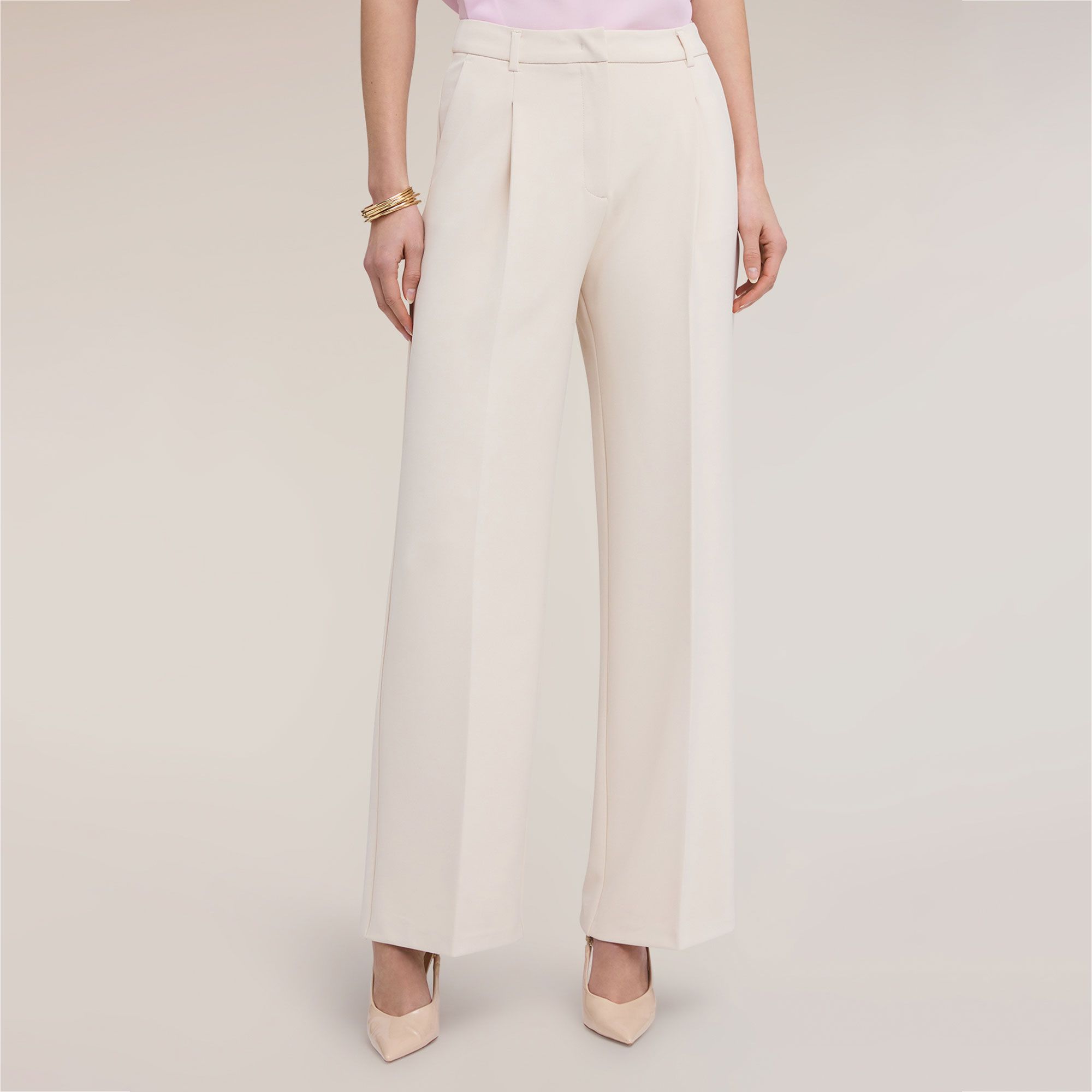 Motivi
Pantaloni palazzo
con pince
in cady