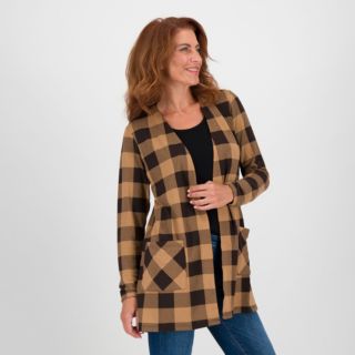 Denim & Co
Cardigan in maglia
stretch fantasia a
quadri