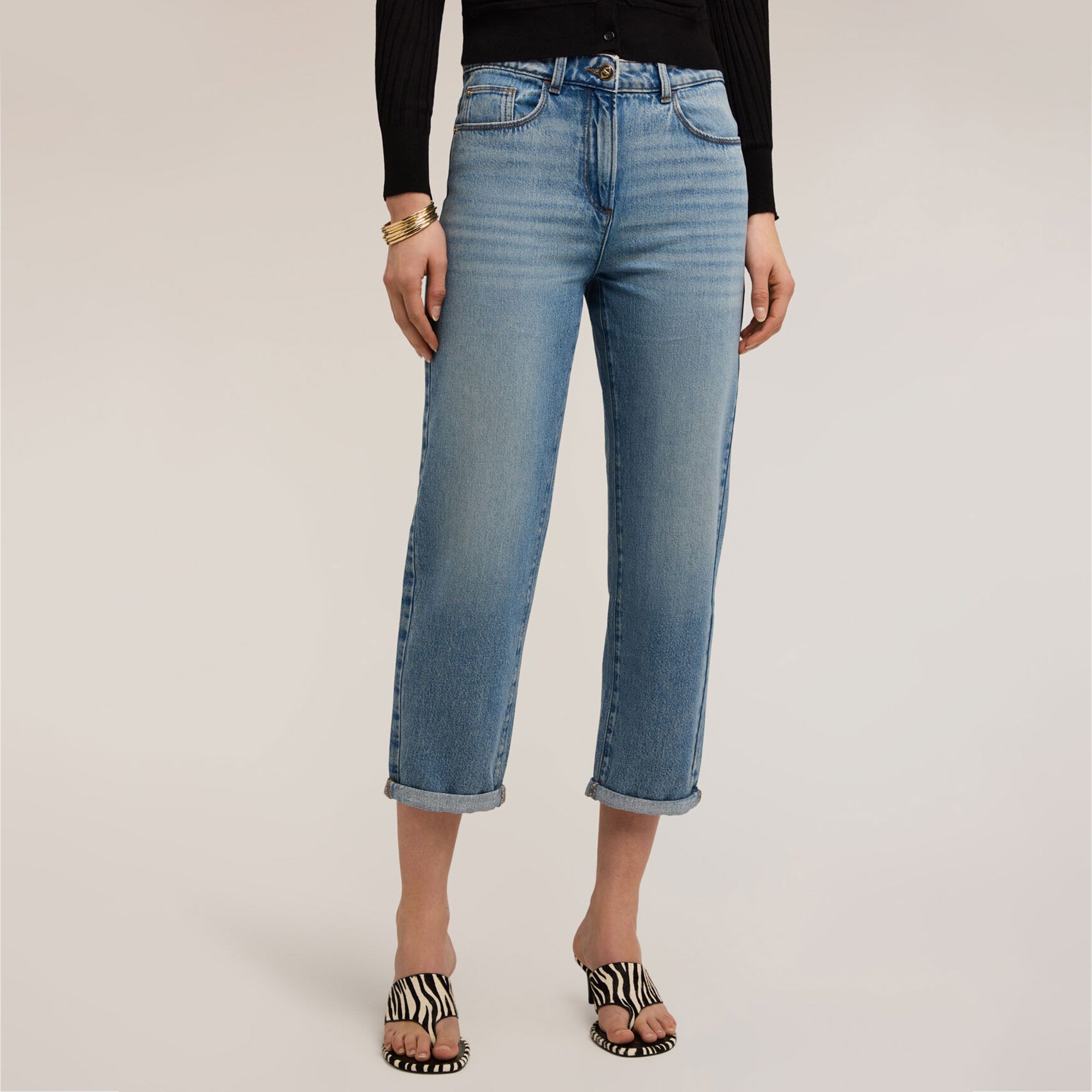 Motivi
Jeans boyfriend
in cotone light
blue wash