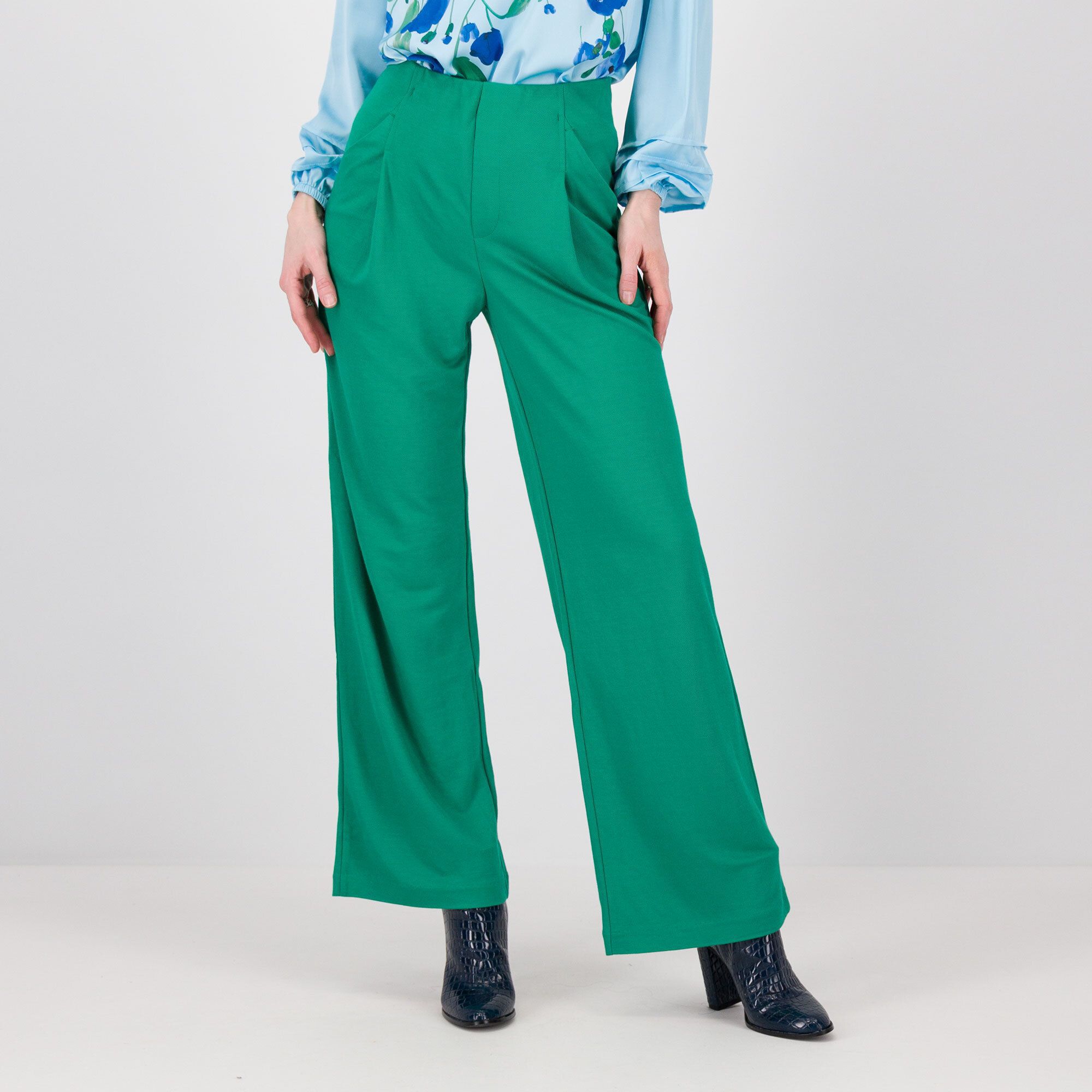 QVC Isaac Mizrahi Live Pantaloni a gamba larga in twill