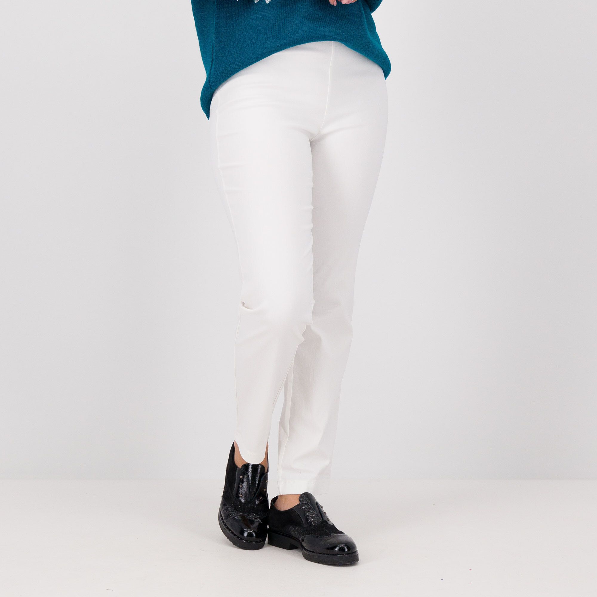 QVC Nina Leonard Pantaloni in tessuto stretch anche Petite