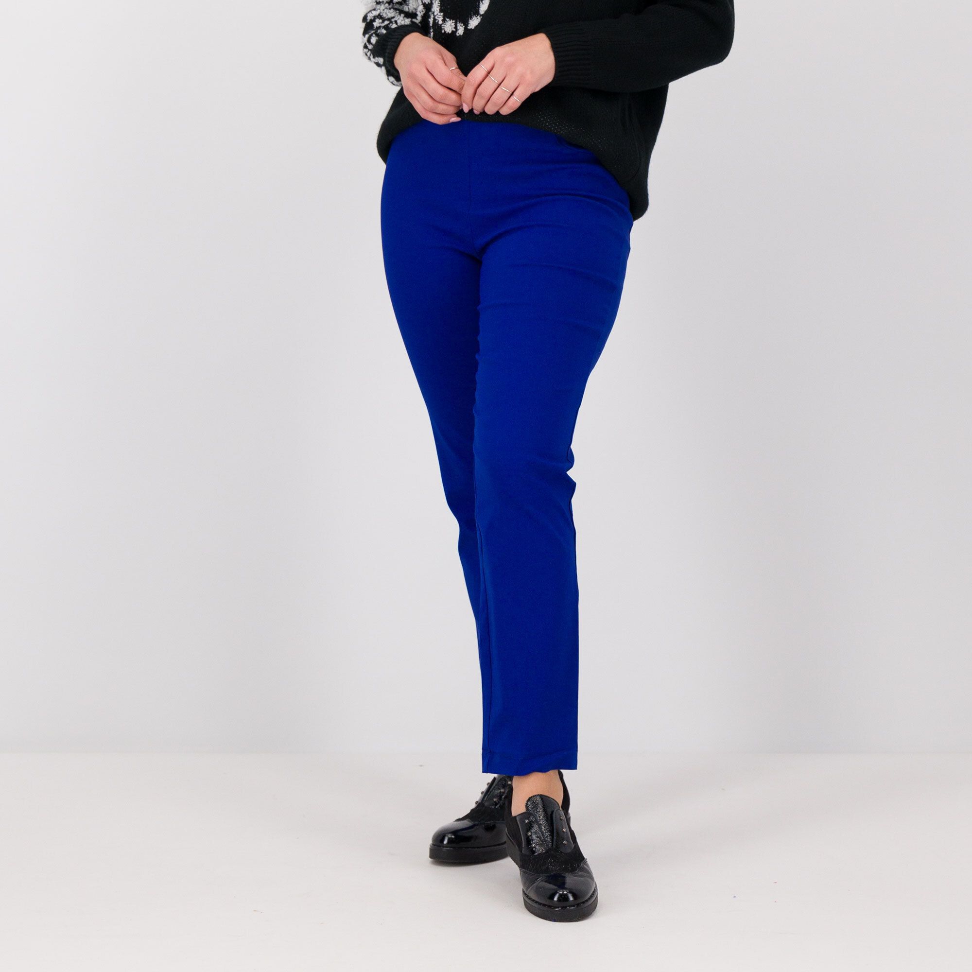 Image of Nina Leonard Pantaloni in tessuto stretch anche Petite061