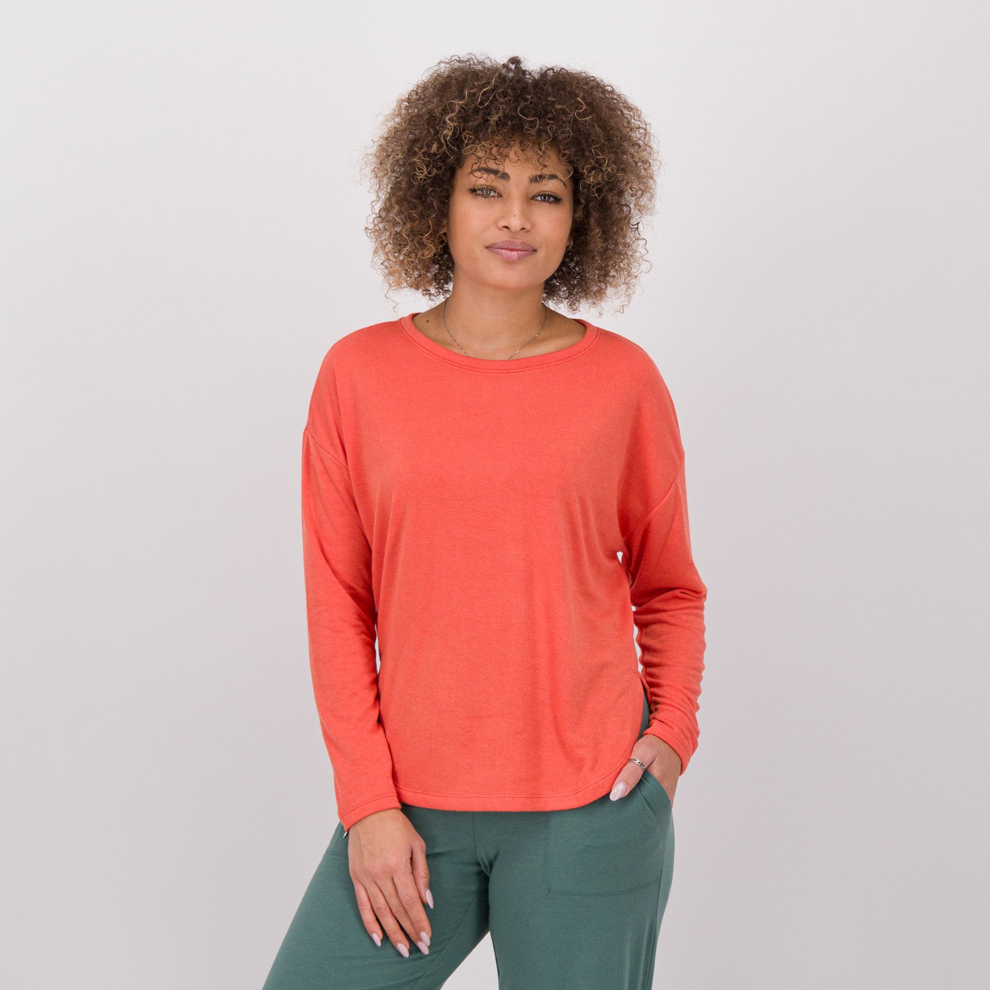 QVC Modern Soul by AnyBody Maglia girocollo con maniche lunghe