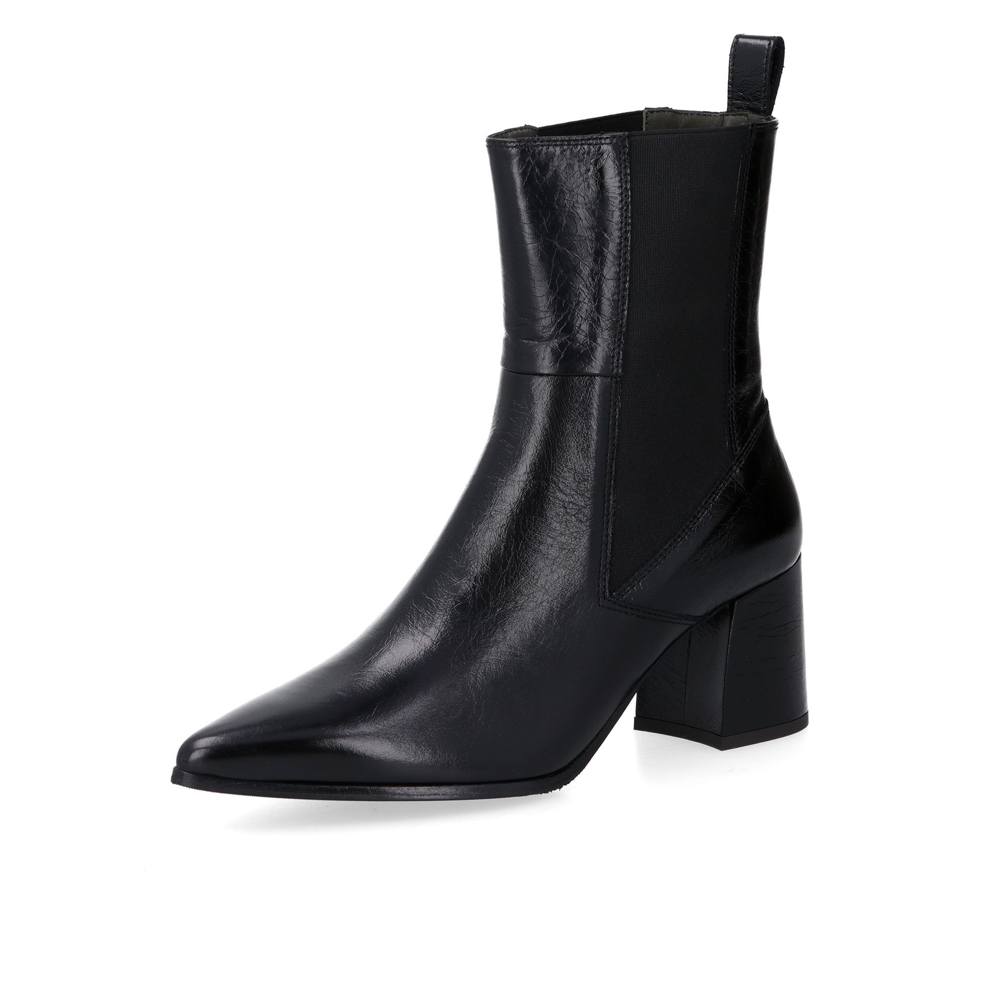 Faire
Tronchetti a punta
in pelle lucida
con tacco 7cm