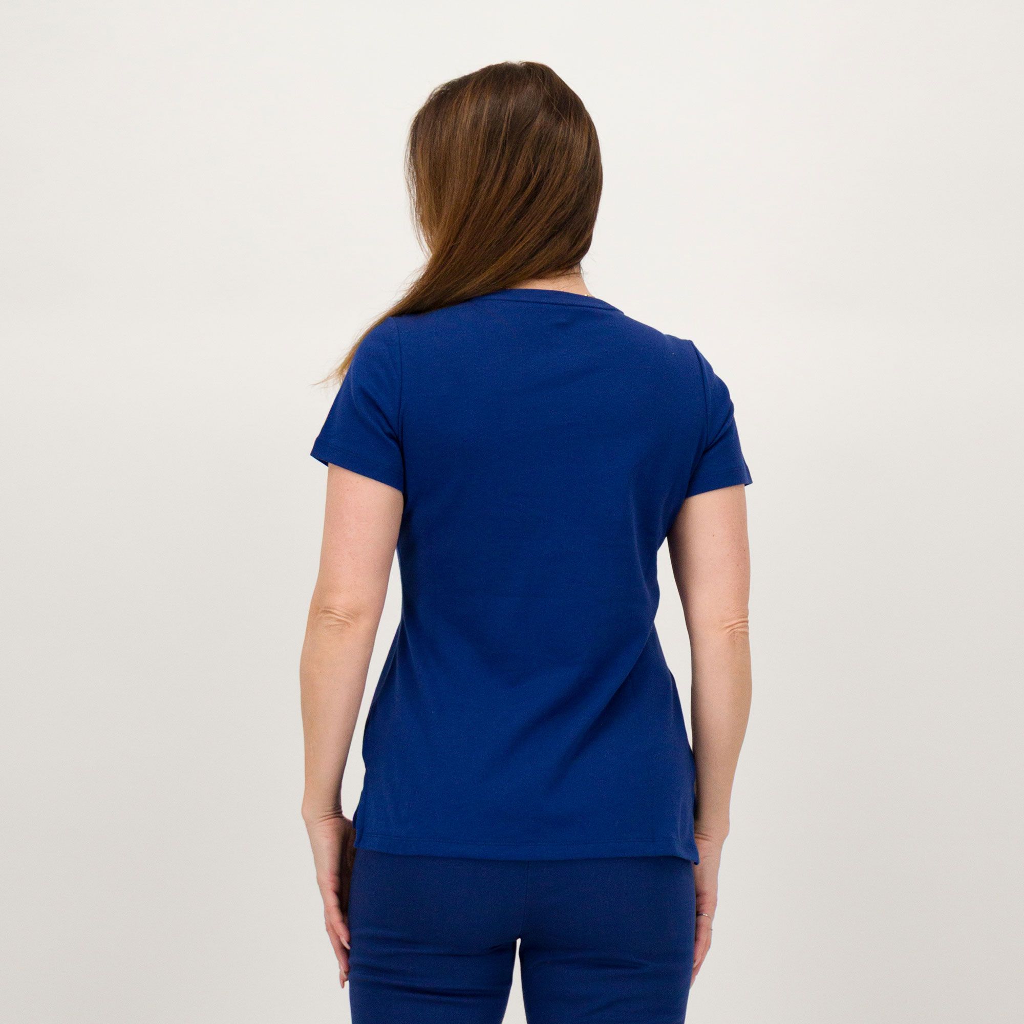 Isaac Mizrahi Live T-shirt in cotone con scollo a V a maniche corte