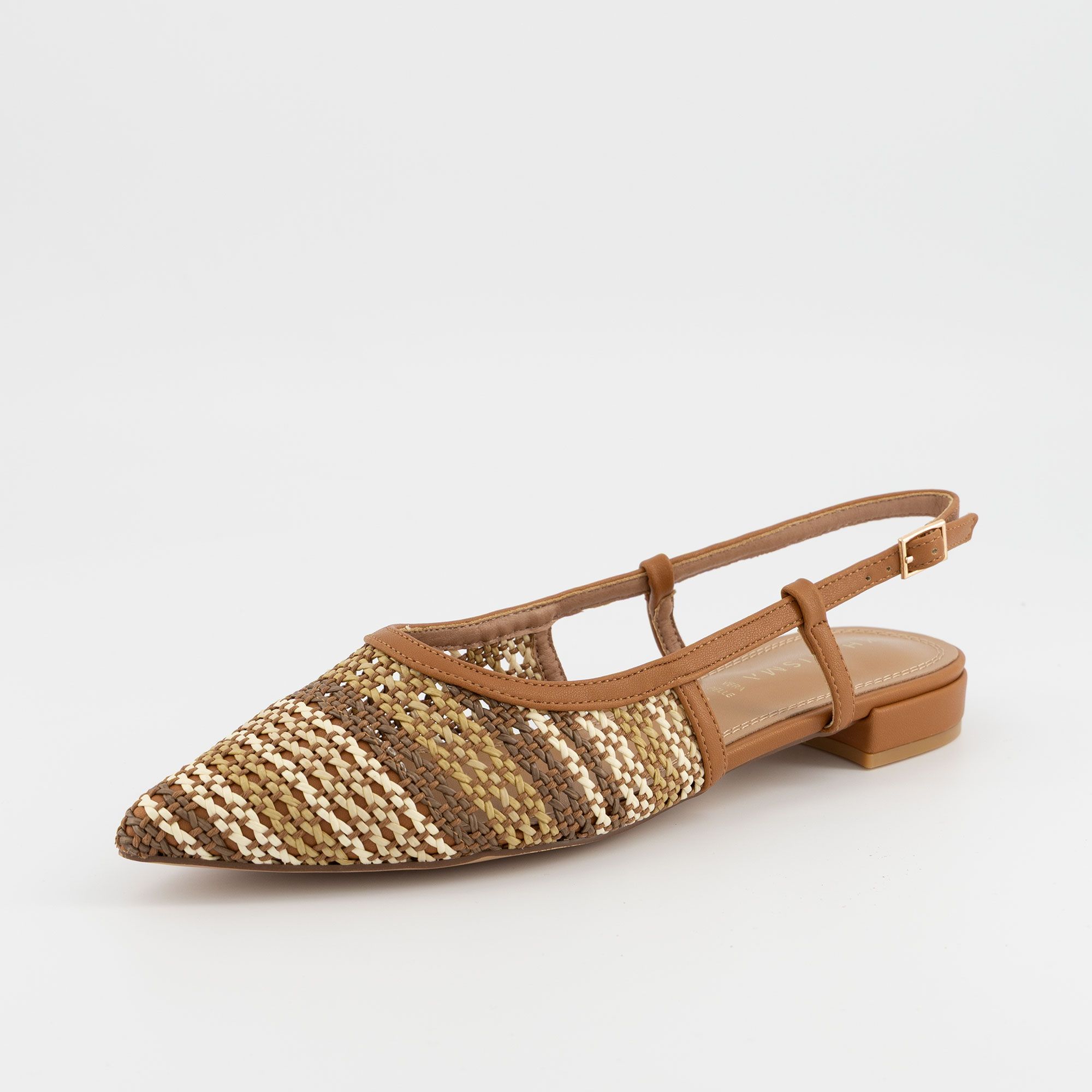 Kharisma
Mary Jane flat
in rafia con
tacco 1 cm
