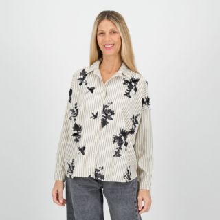 Risskio
Camicia con
fantasia righe e
paillettes