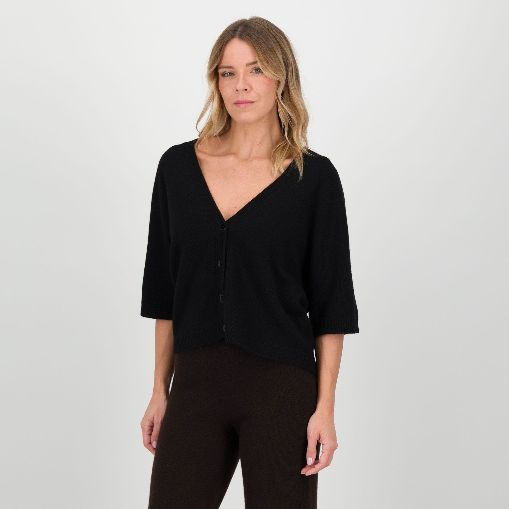 Hekla & Co. Giacchina manica 7/8 con cashmere
