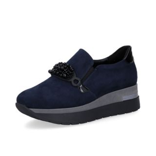 Le Serpentini
Slip on con inserti
elastici, dettaglio
gioiello e zeppa 5cm