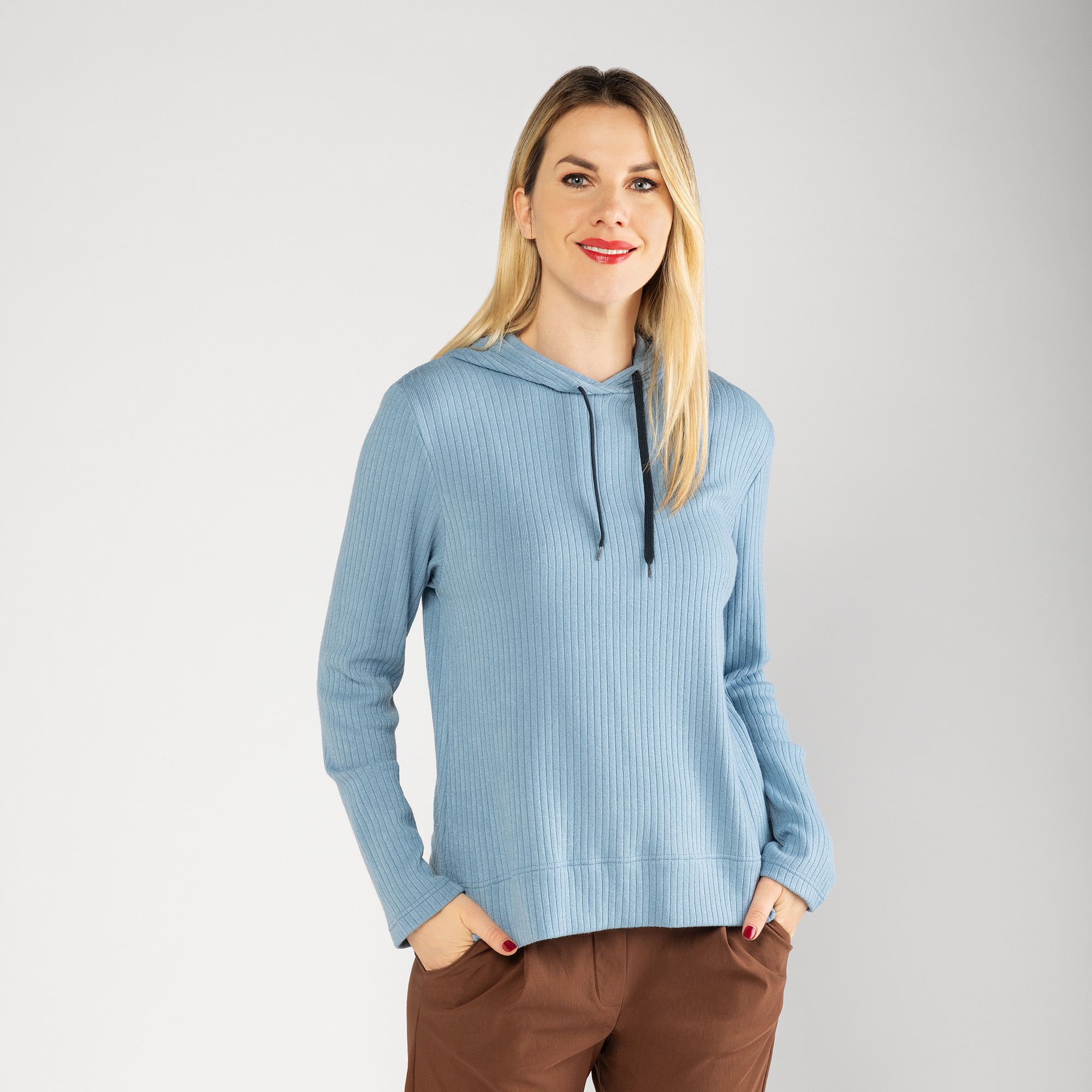 M’ama
Felpa in costina
con cappuccio