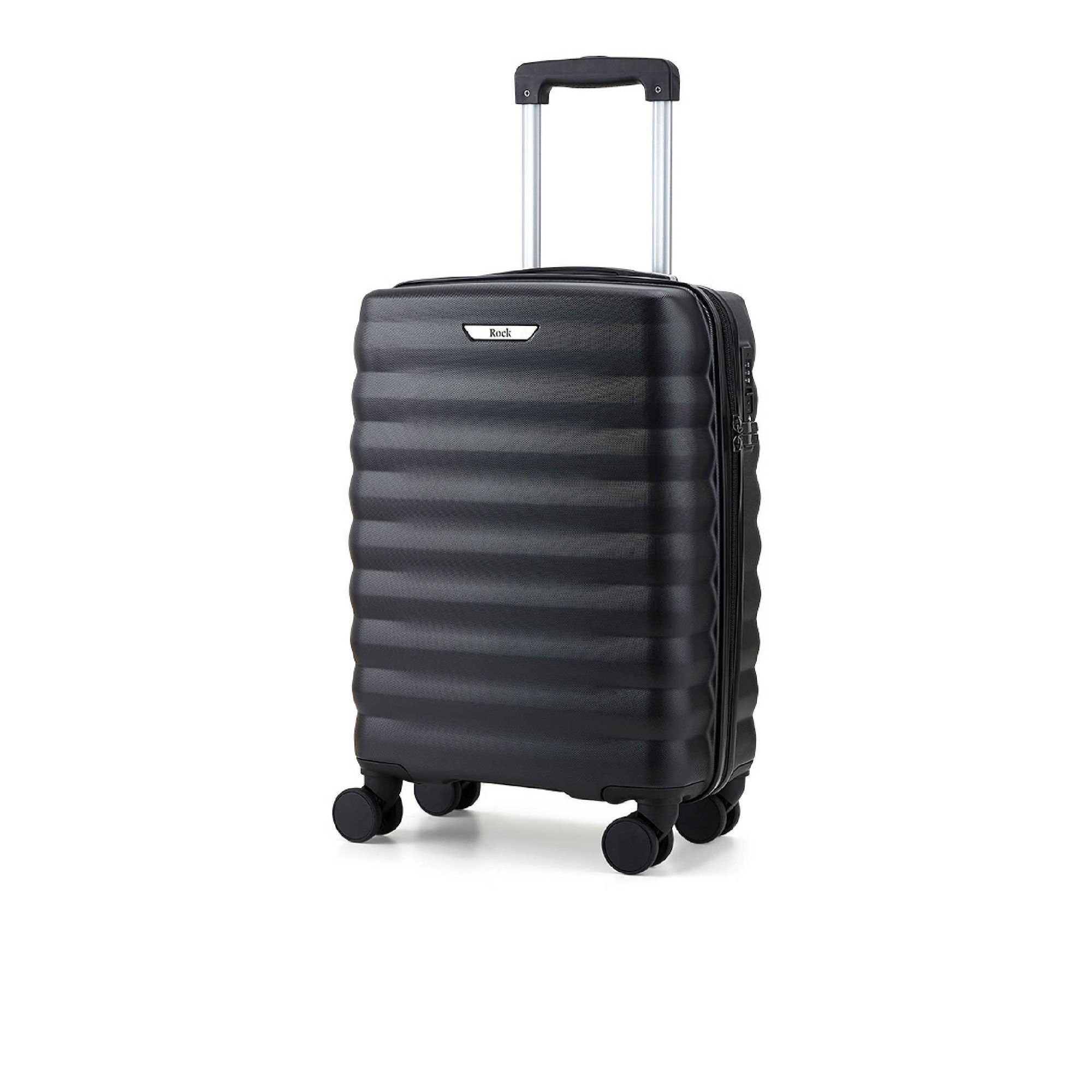 Rock Luggage Trolley Berlin Small scocca con trama in rilievo