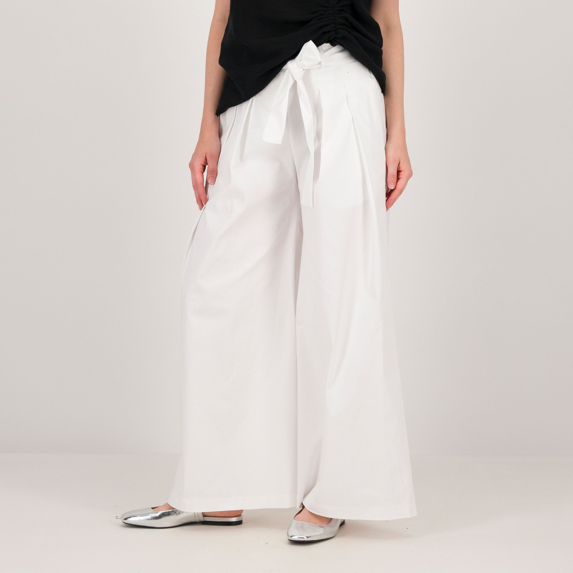Enjoy
Pantaloni palazzo
in cotone
con elastico