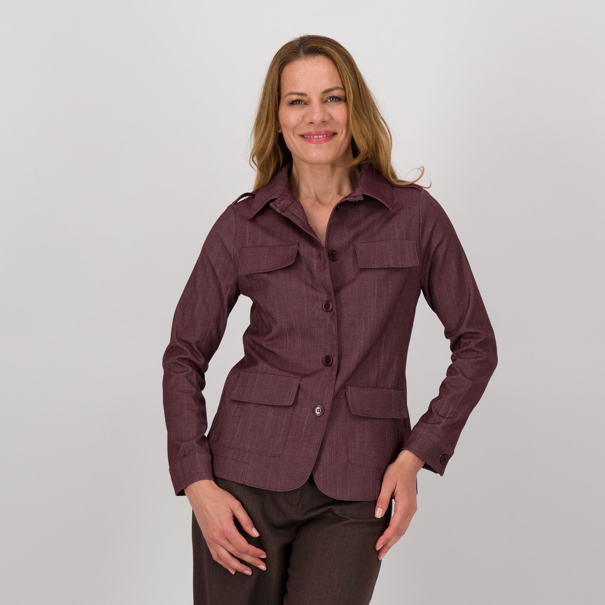 Caterina Lancini
Caban in simil jeans
con 2 tasche