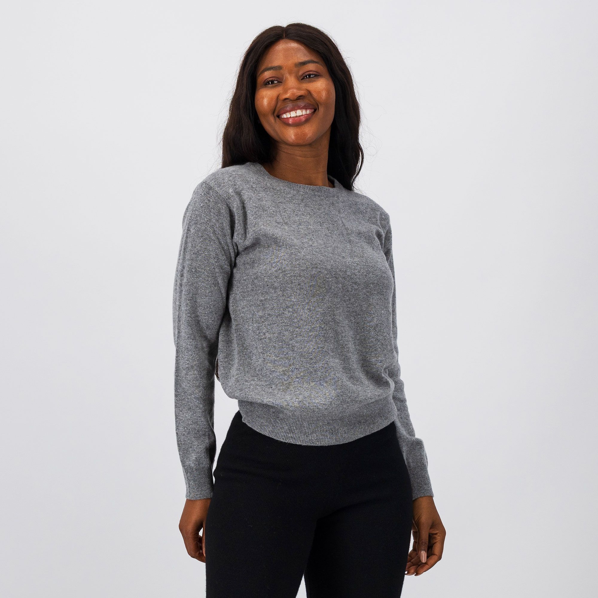 Hekla & Co.
Maglia girocollo
in filato misto lana
con cashmere