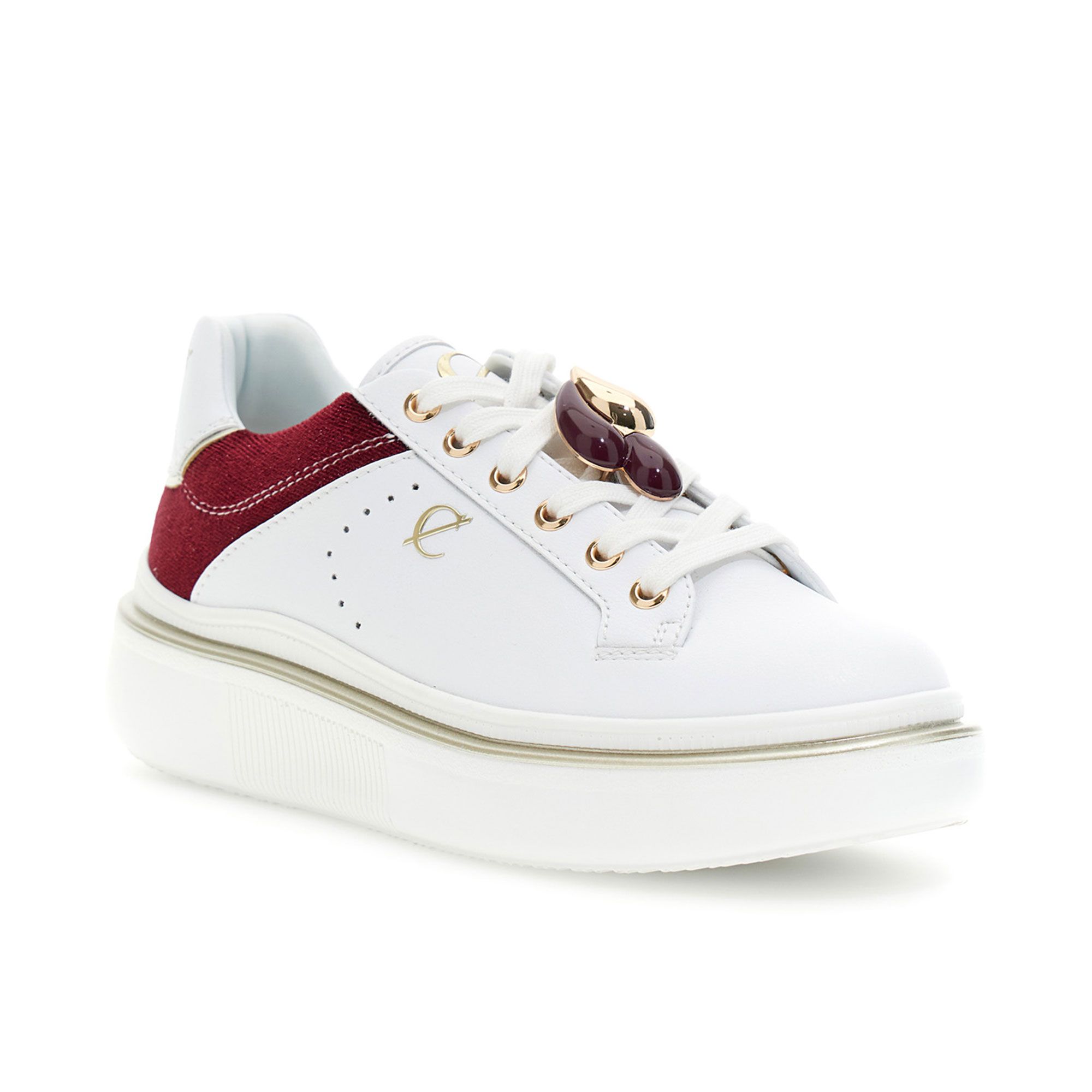 Cafè Noir
Sneaker stringata
in cuoio con inserto
in velluto