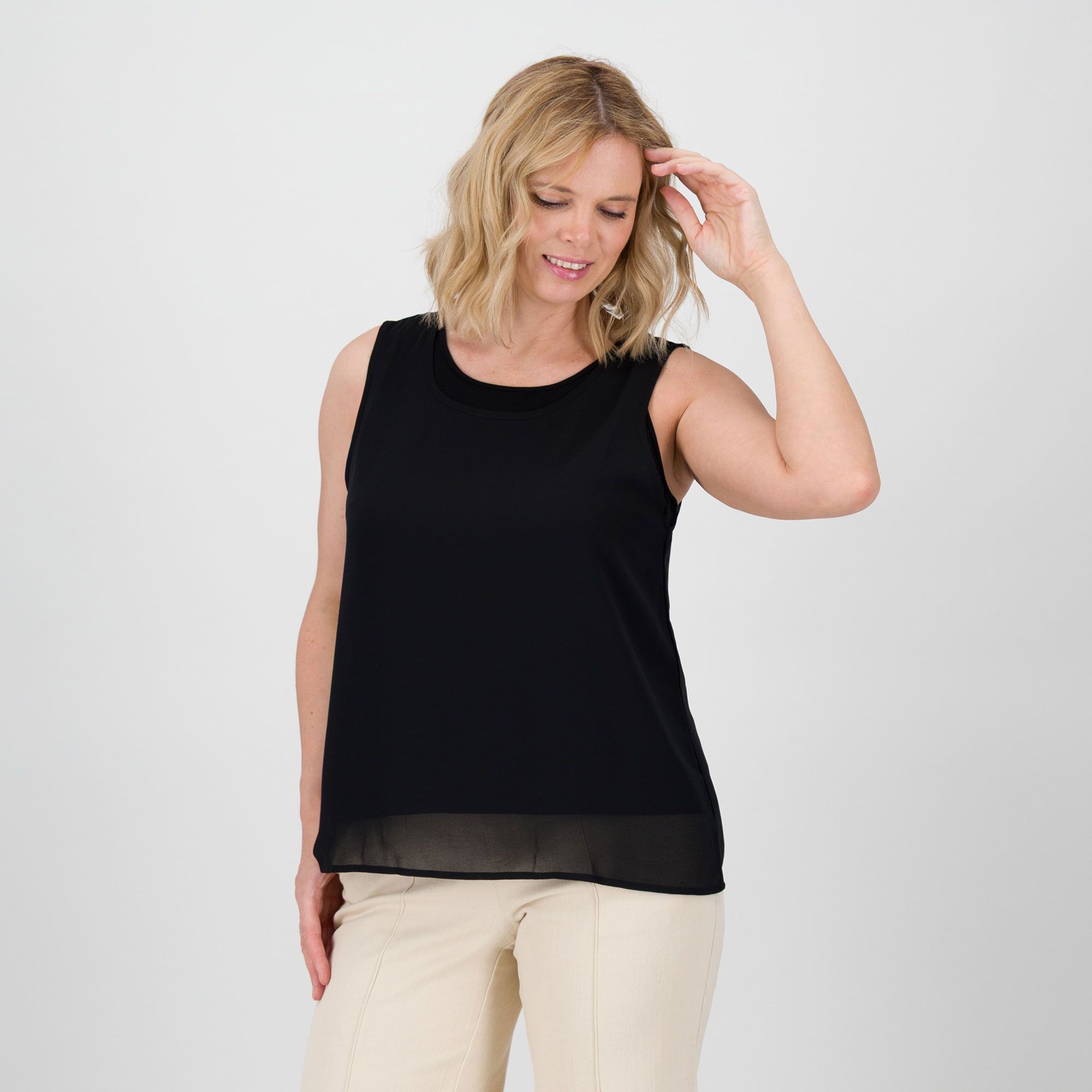 Wynne Layers Set 2 canotte: 1 in chiffon, 1 in jersey
