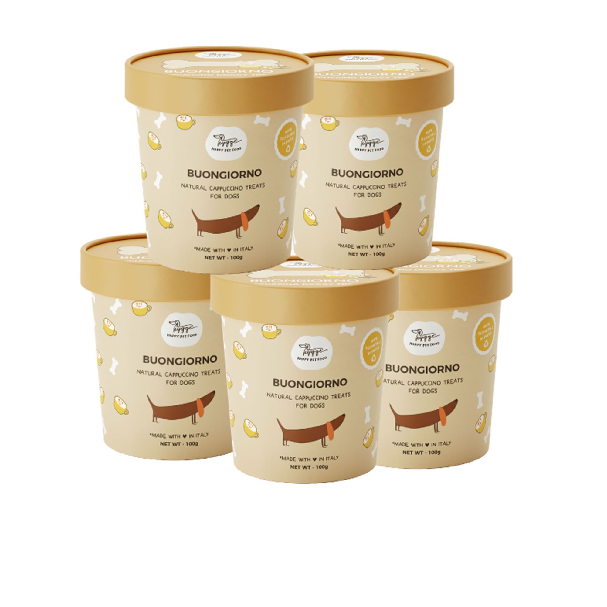 Hygge
Biscotti per cani
del Buongiorno
(5x100g)