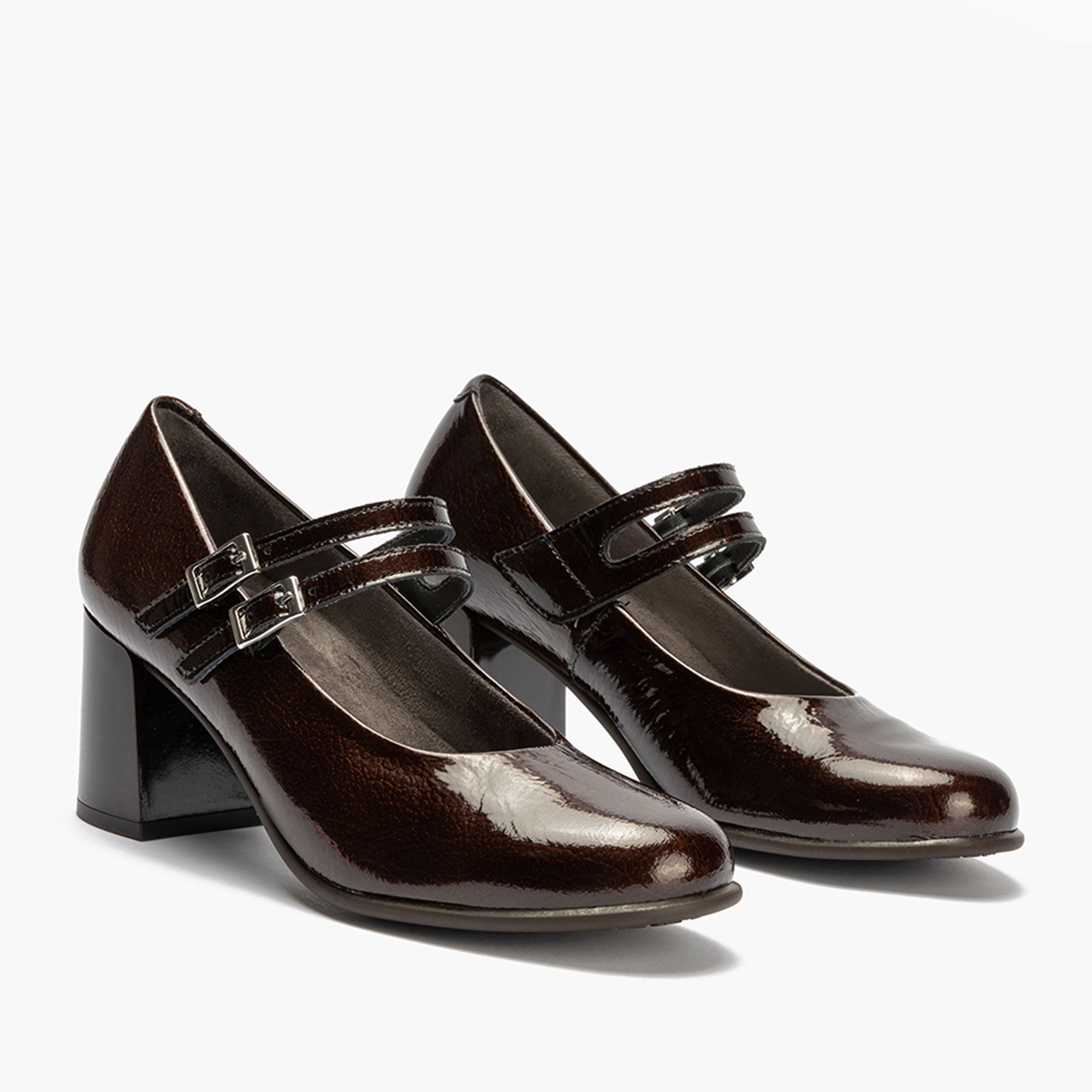 Pitillos
Mary Jane
in pelle vernice
con tacco 6,5 cm