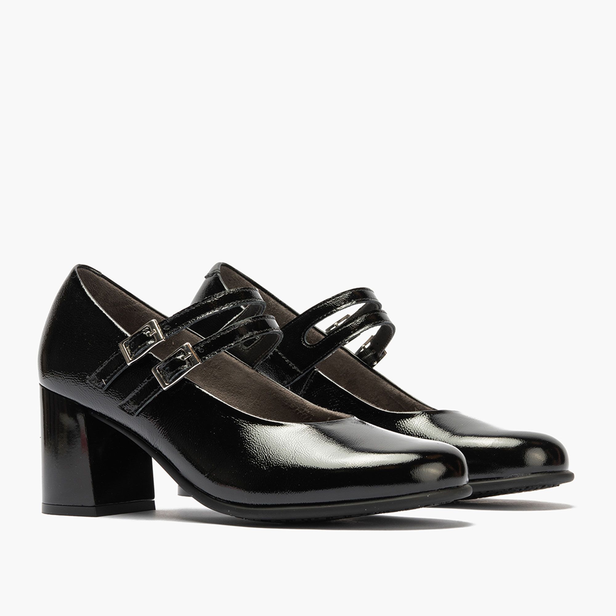 Pitillos Mary Jane in pelle vernice con tacco 6,5 cm