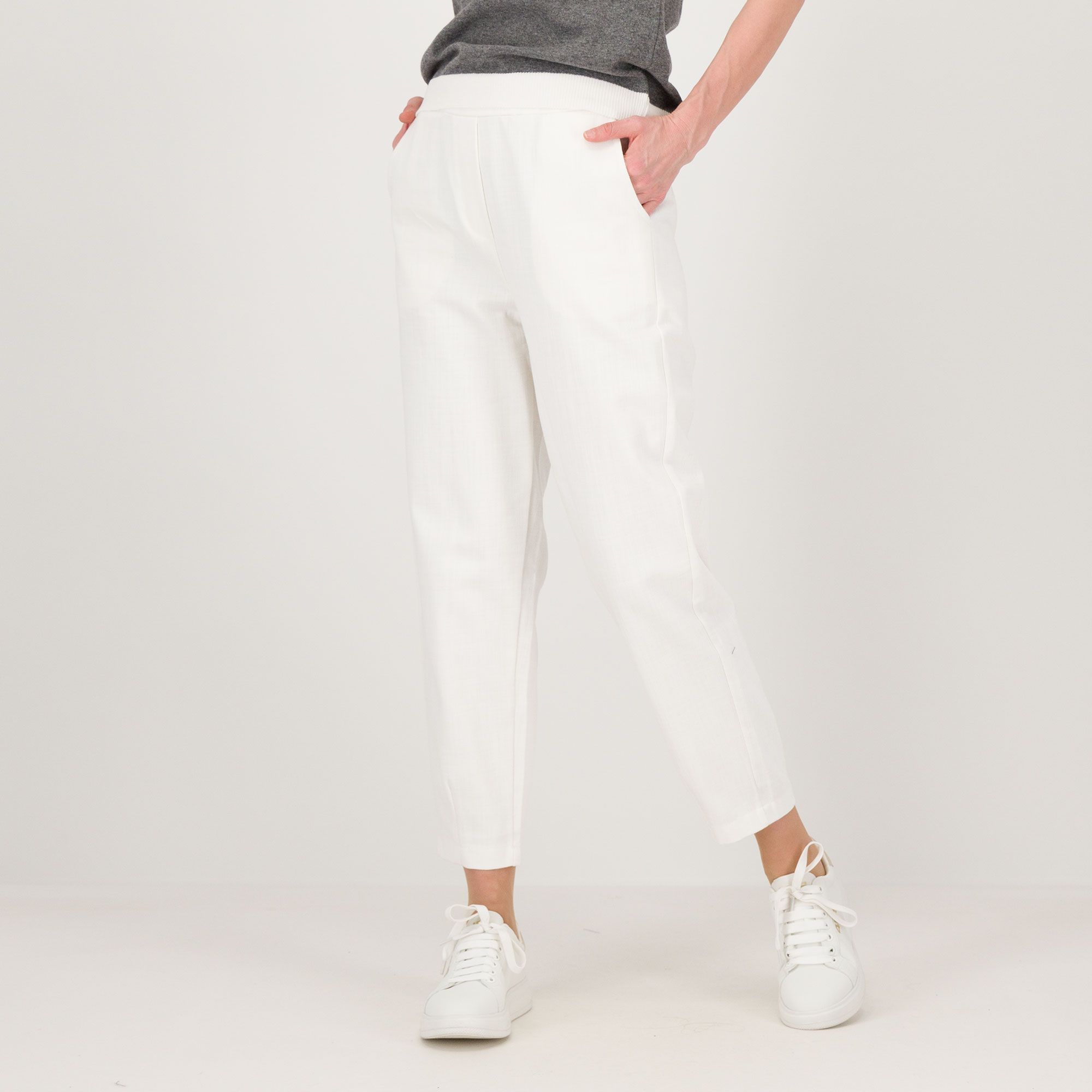 Image of ENJOY TRICOT Jeans a carota con vita elasticata061