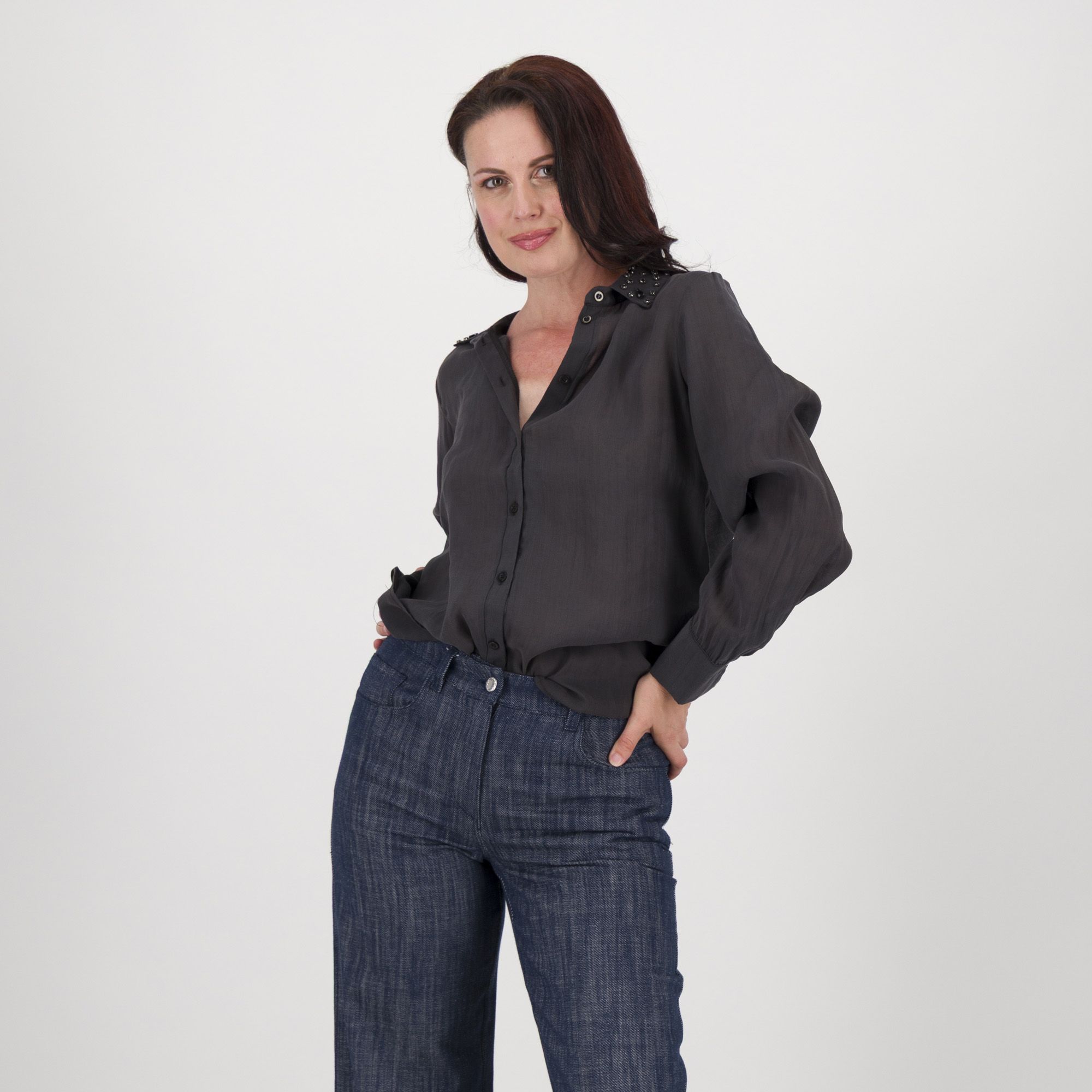 Rebeka Ross
Camicia in misto
lyocell a maniche
lunghe