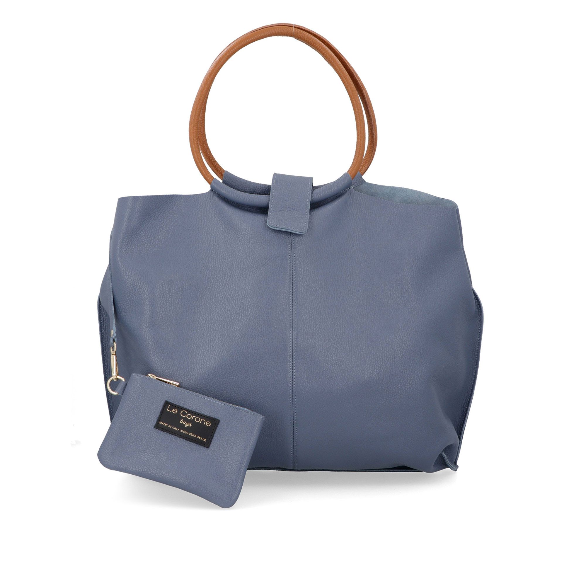 Le Corone Bags
Borsa  a spalla
Mega Shopping
in pelle + pochette