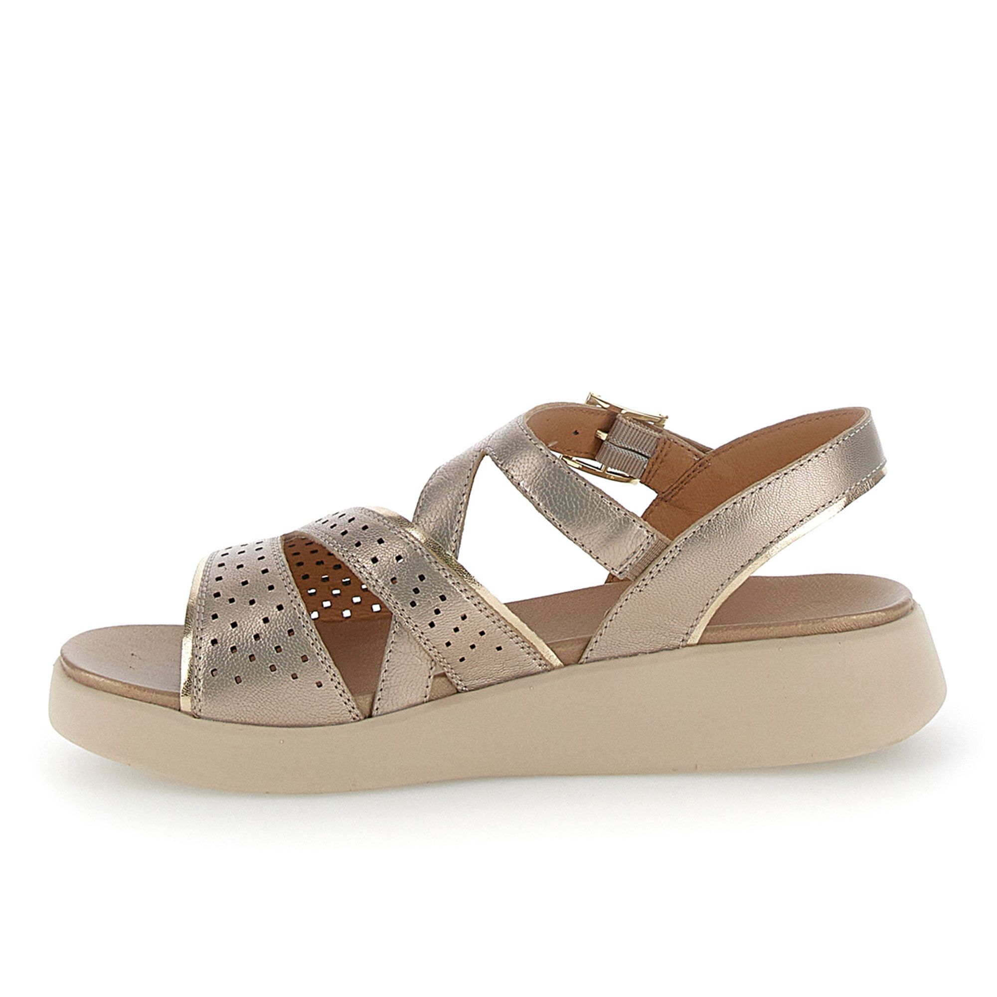 Stonefly Sandali in pelle con cinturino e suola 4 cm