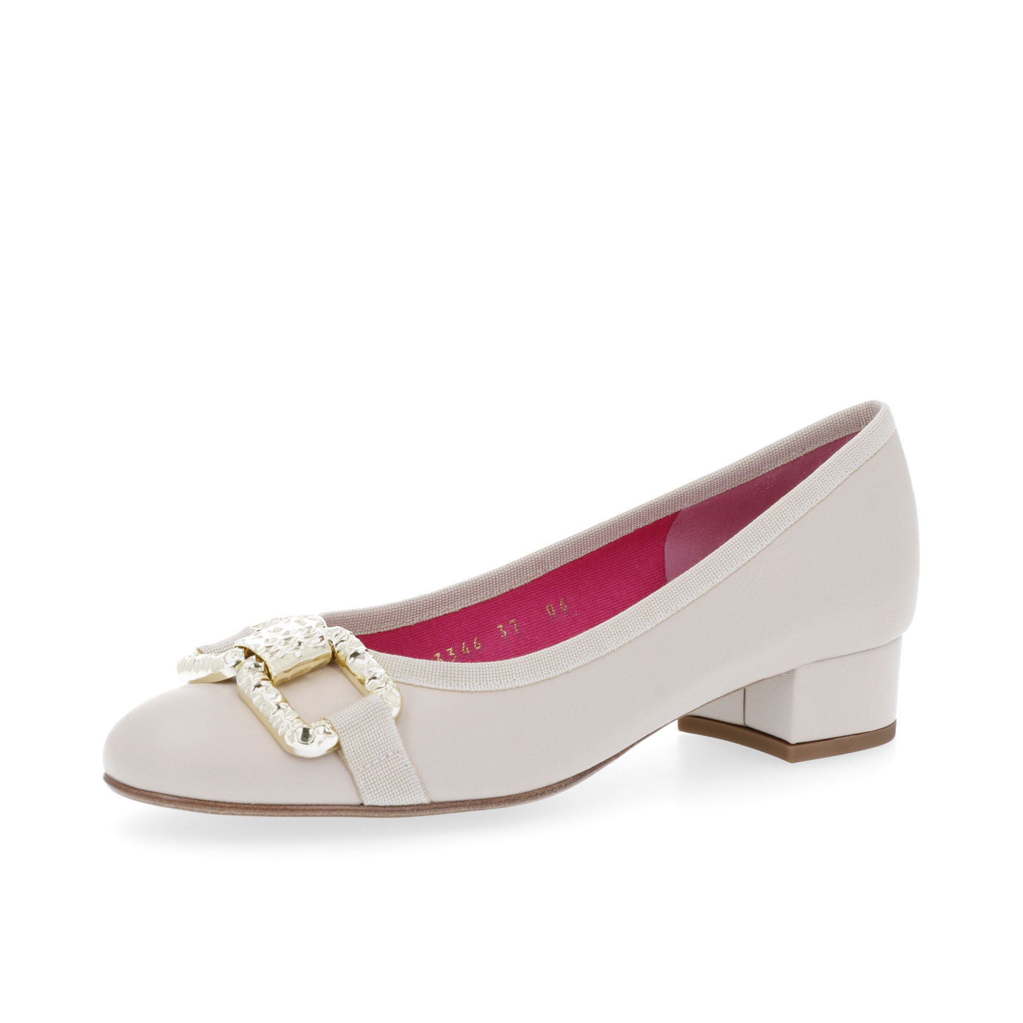 QVC Le Babe Ballerine in pelle con morsetto tacco 3cm